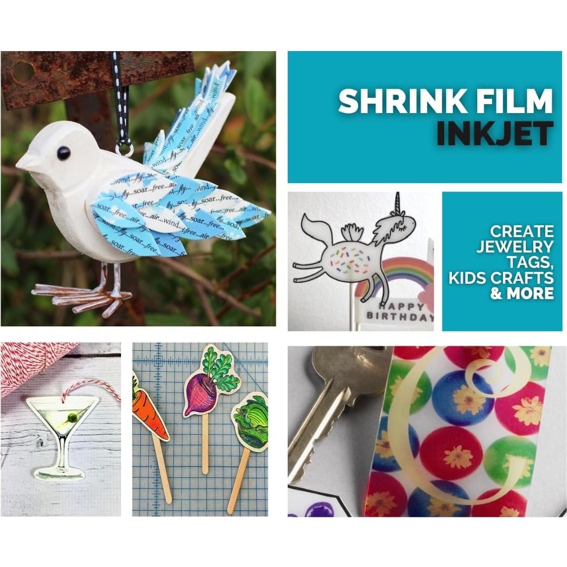 Película Retráctil Imprimible Grafix 6 Hojas 21.6x27.9 cm