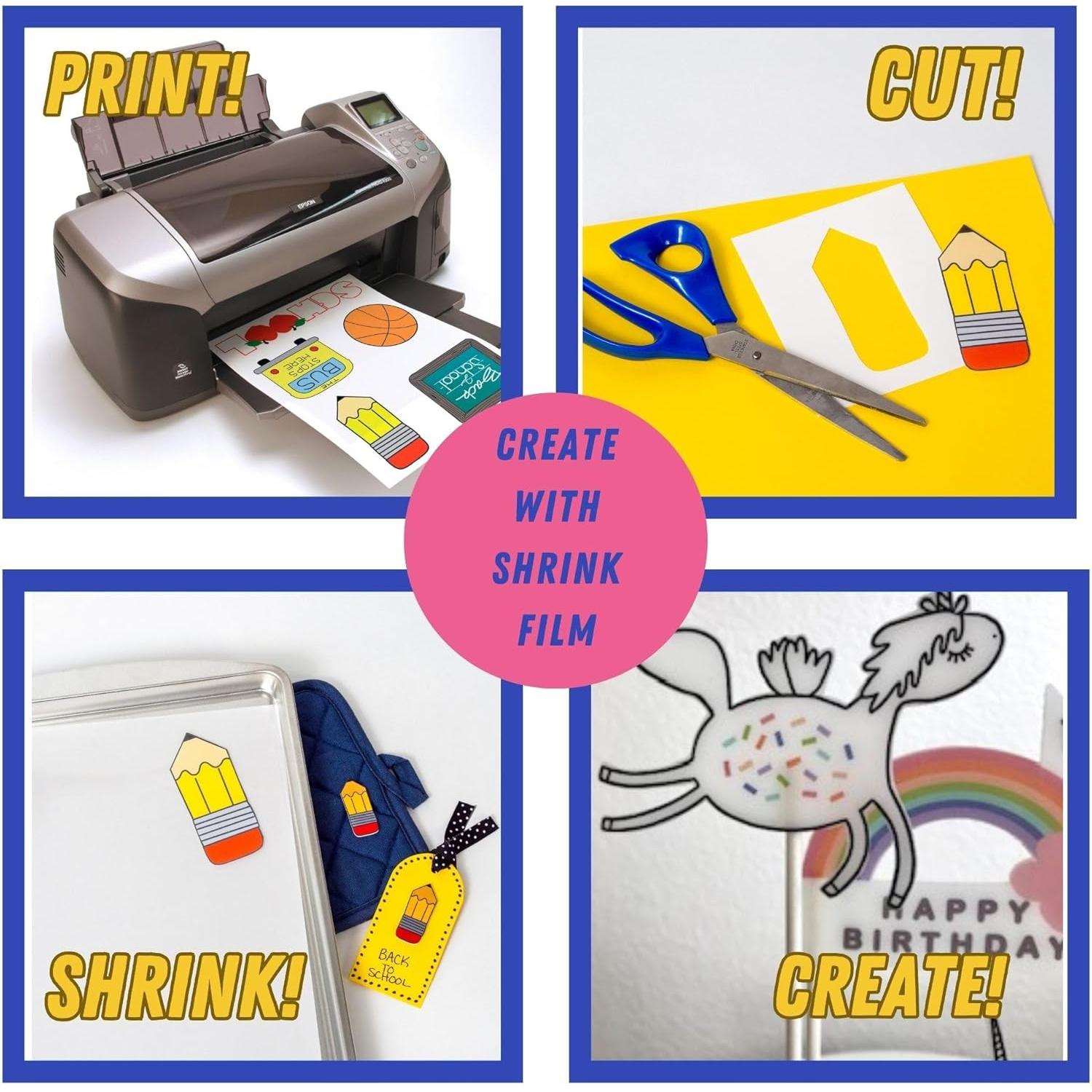 Película Retráctil Imprimible Grafix 6 Hojas 21.6x27.9 cm