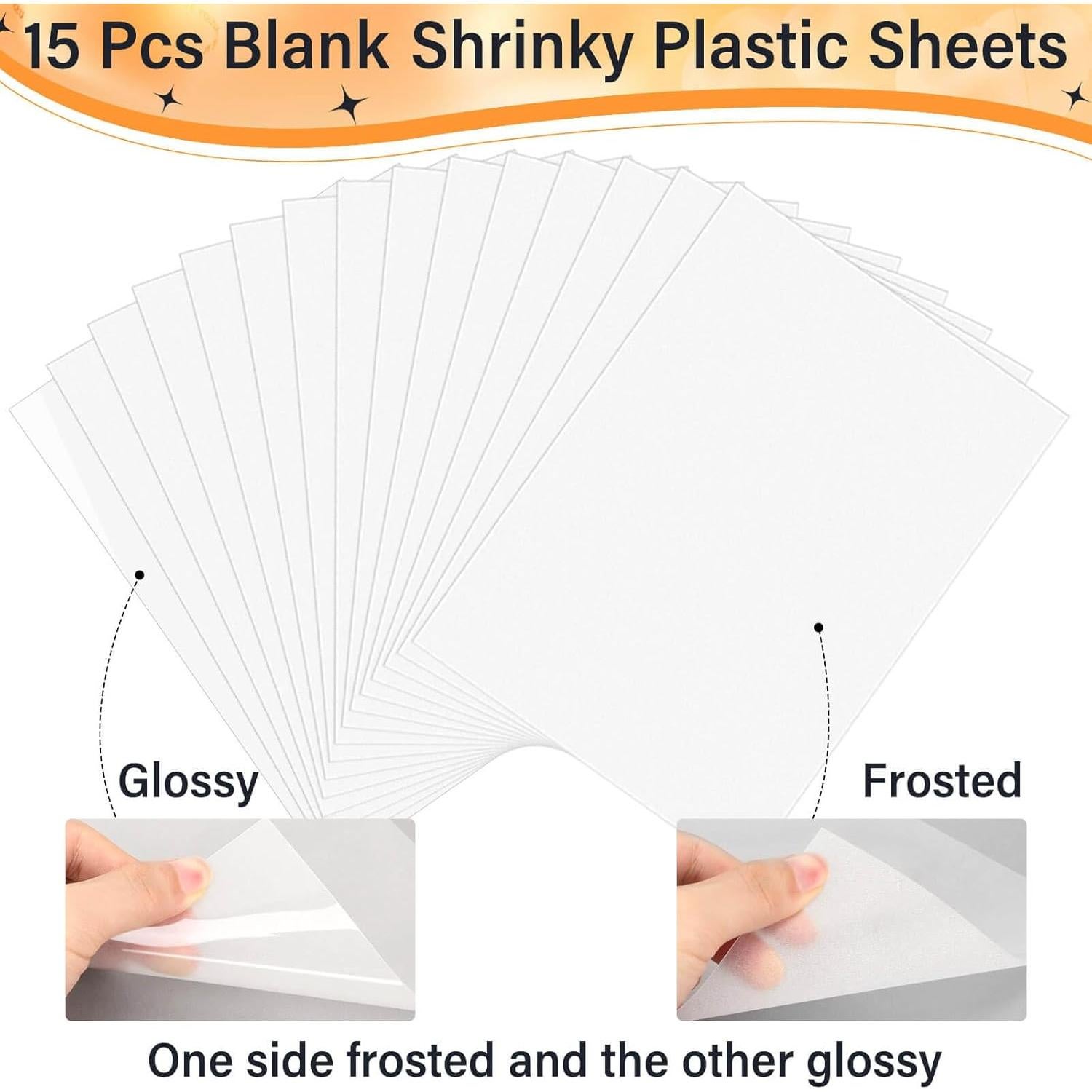 Kit de Hojas de Plástico Shrinky Flasoo 87 Piezas para Manualidades