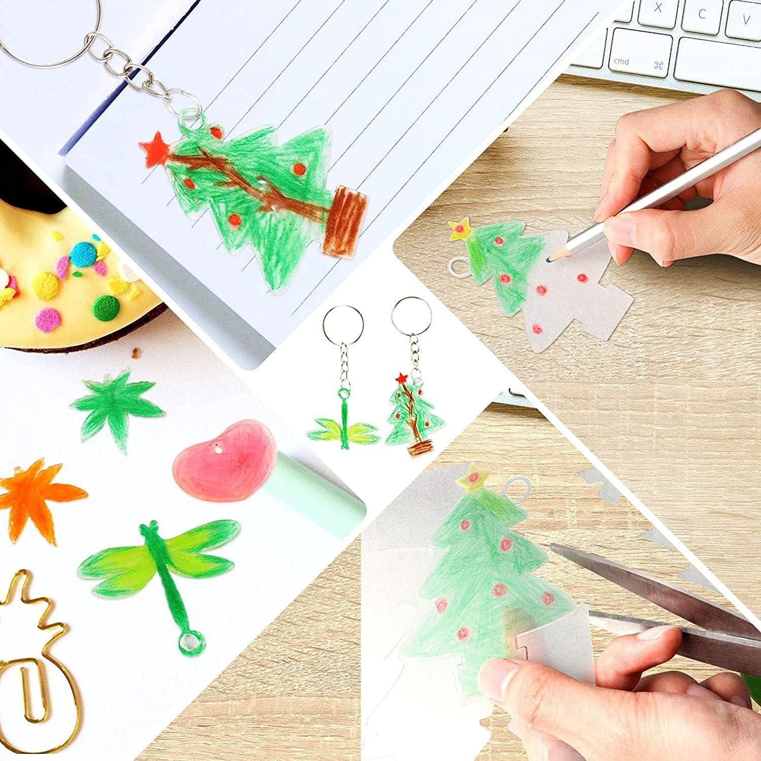 30 Hojas de Plástico Retráctil AIVS para Manualidades + 12 Lápices