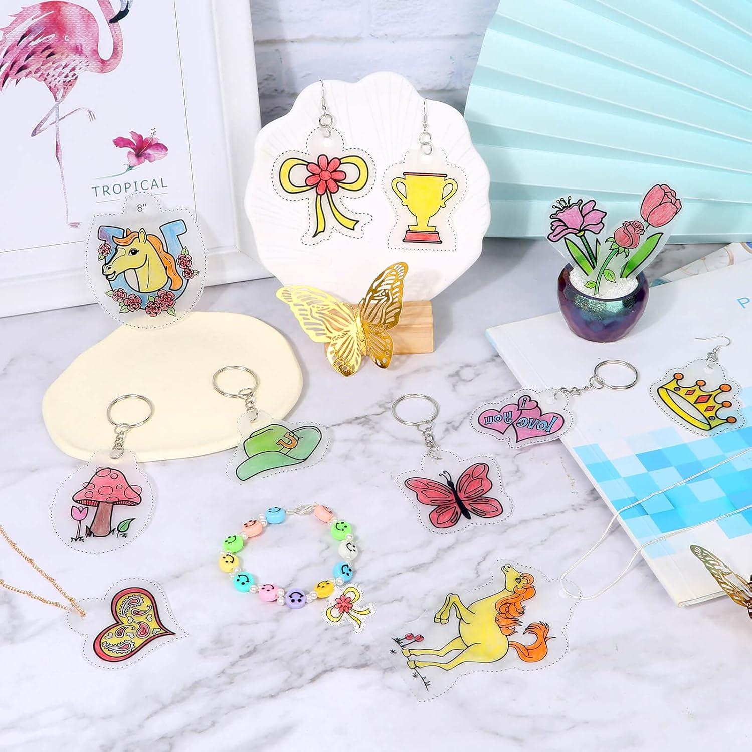 Kit de Llavero Shrinky Art Cridoz - 20 Hojas PVC + Accesorios