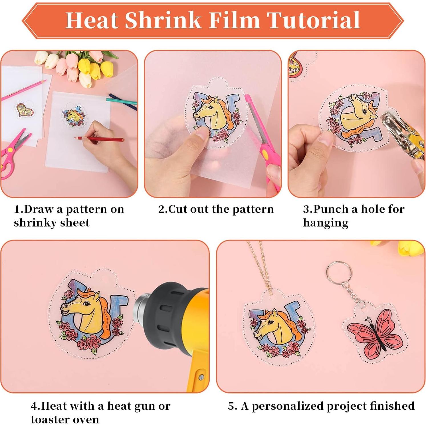 Kit de Llavero Shrinky Art Cridoz - 20 Hojas PVC + Accesorios