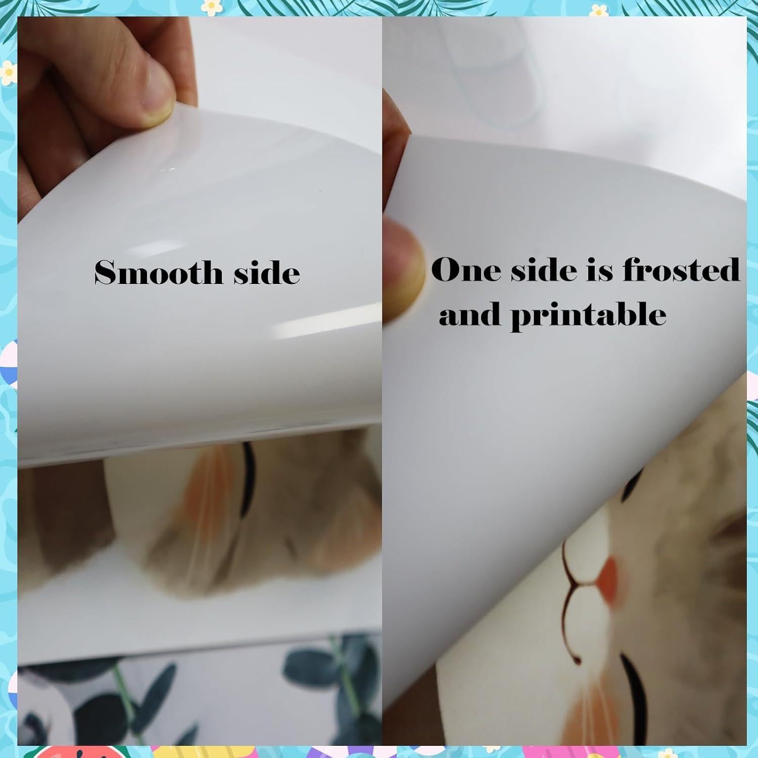 50 Hojas de Plástico Encogible Imprimibles Hslordge 27.9x21.6cm