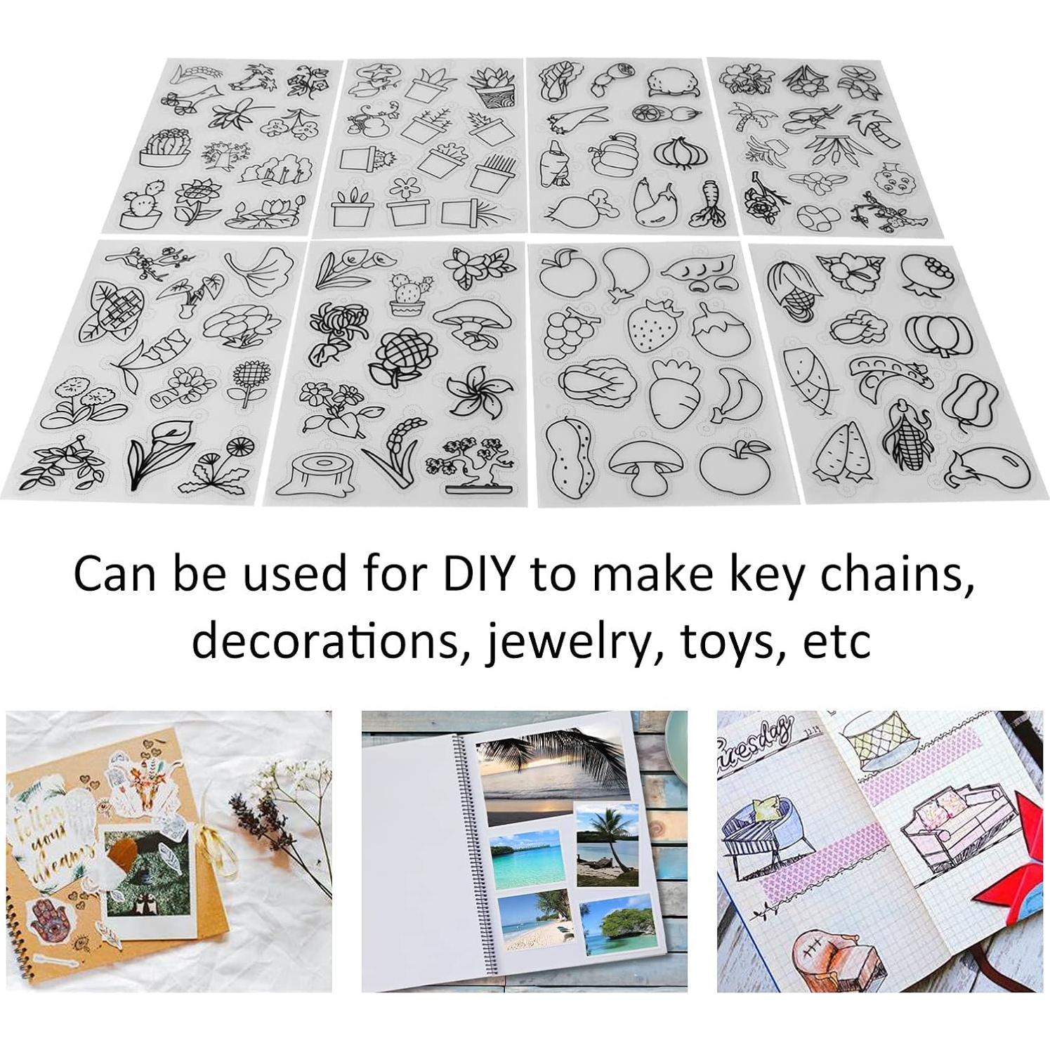 Hojas de Plástico Retráctil Cosiki 8 Piezas para Manualidades