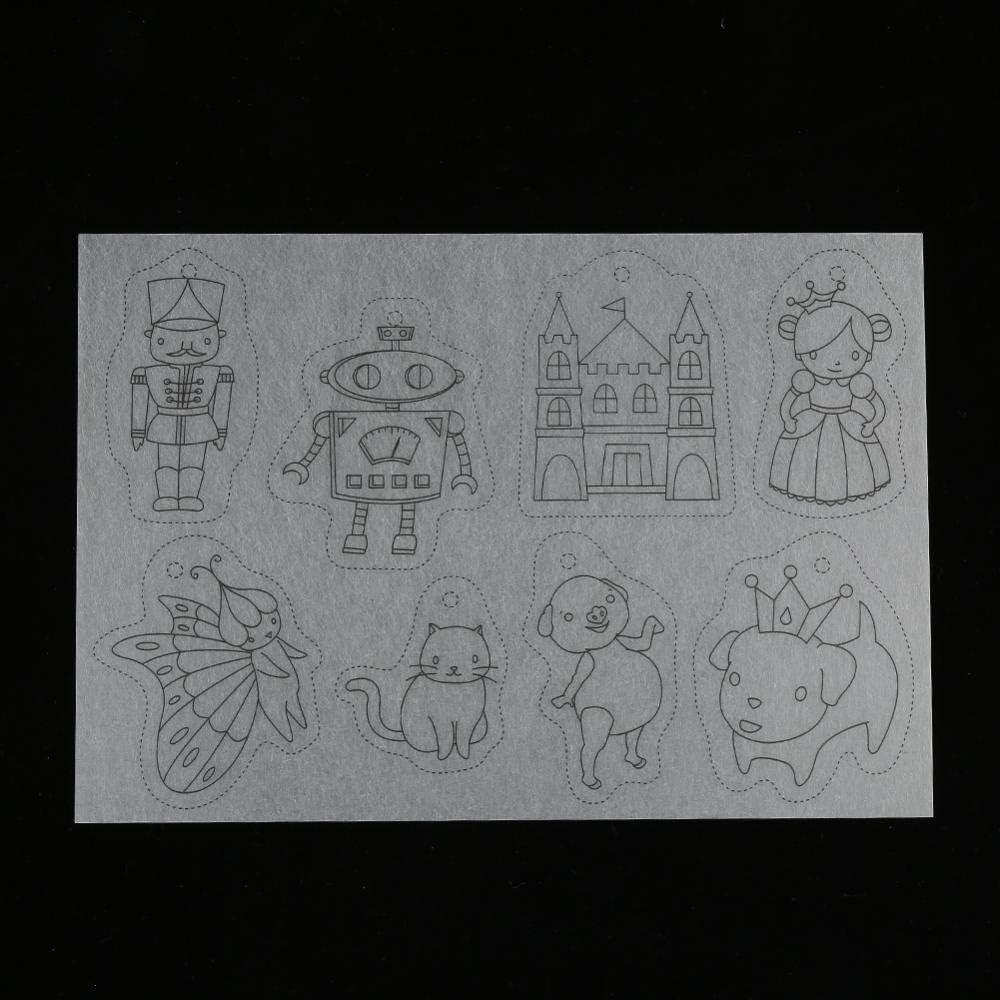 Kit de Hojas de Plástico Retráctil Walfront para Manualidades