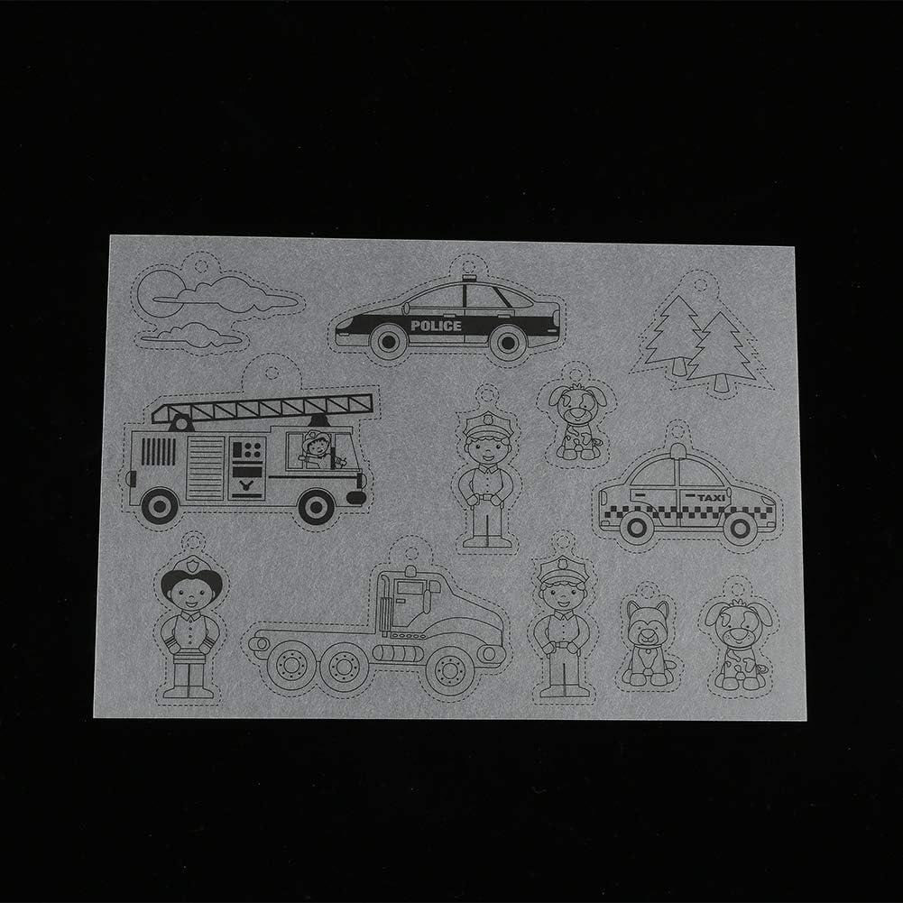 Kit de Hojas de Plástico Retráctil Walfront para Manualidades