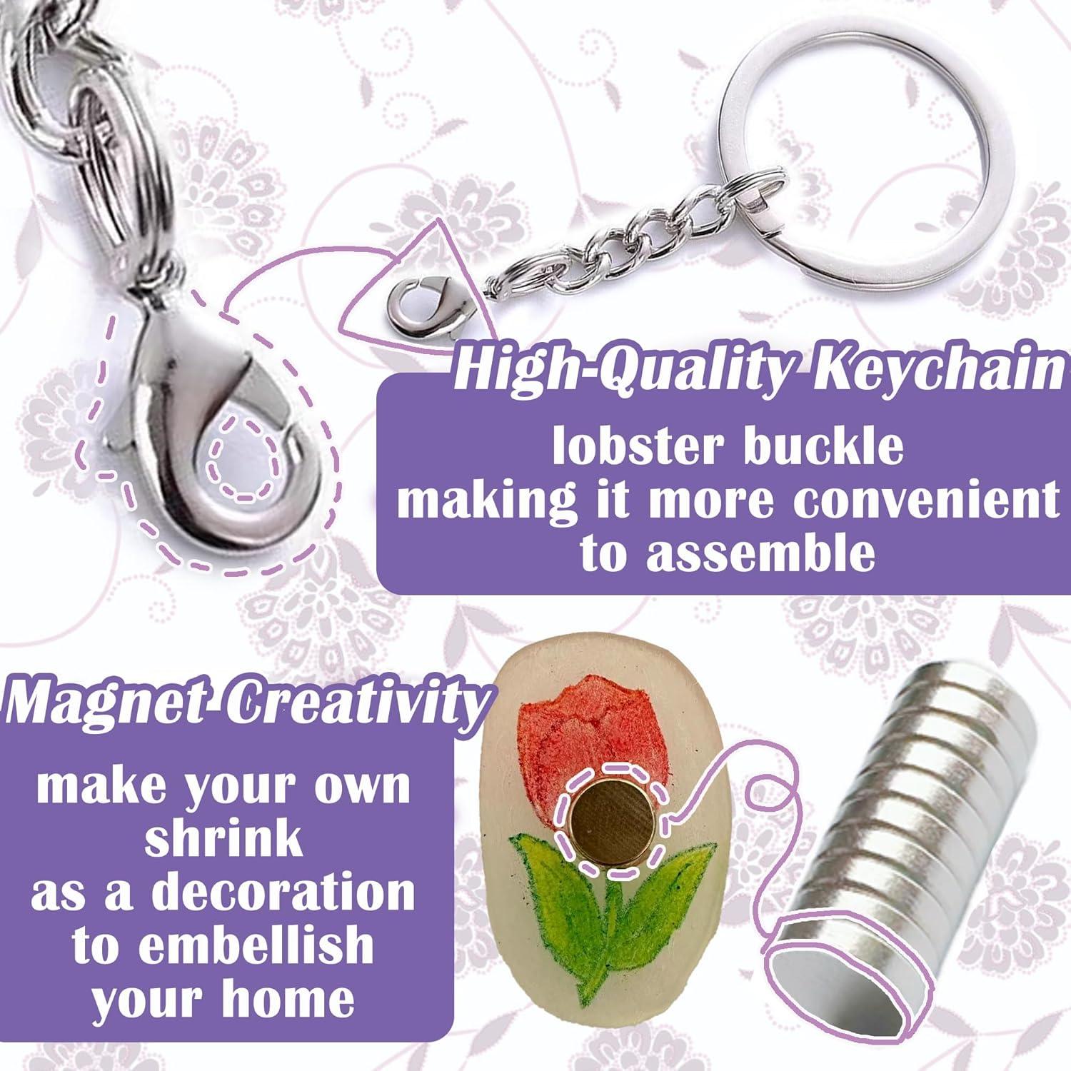 Kit de Llaveros y Imán Vicentorra Shrinky Dink - 110 Piezas