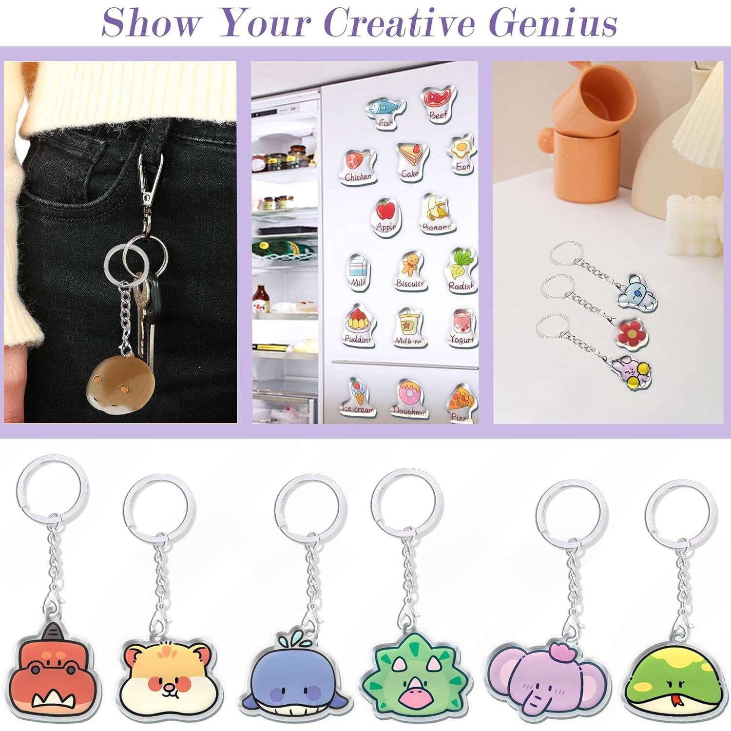 Kit de Llaveros y Imán Vicentorra Shrinky Dink - 110 Piezas