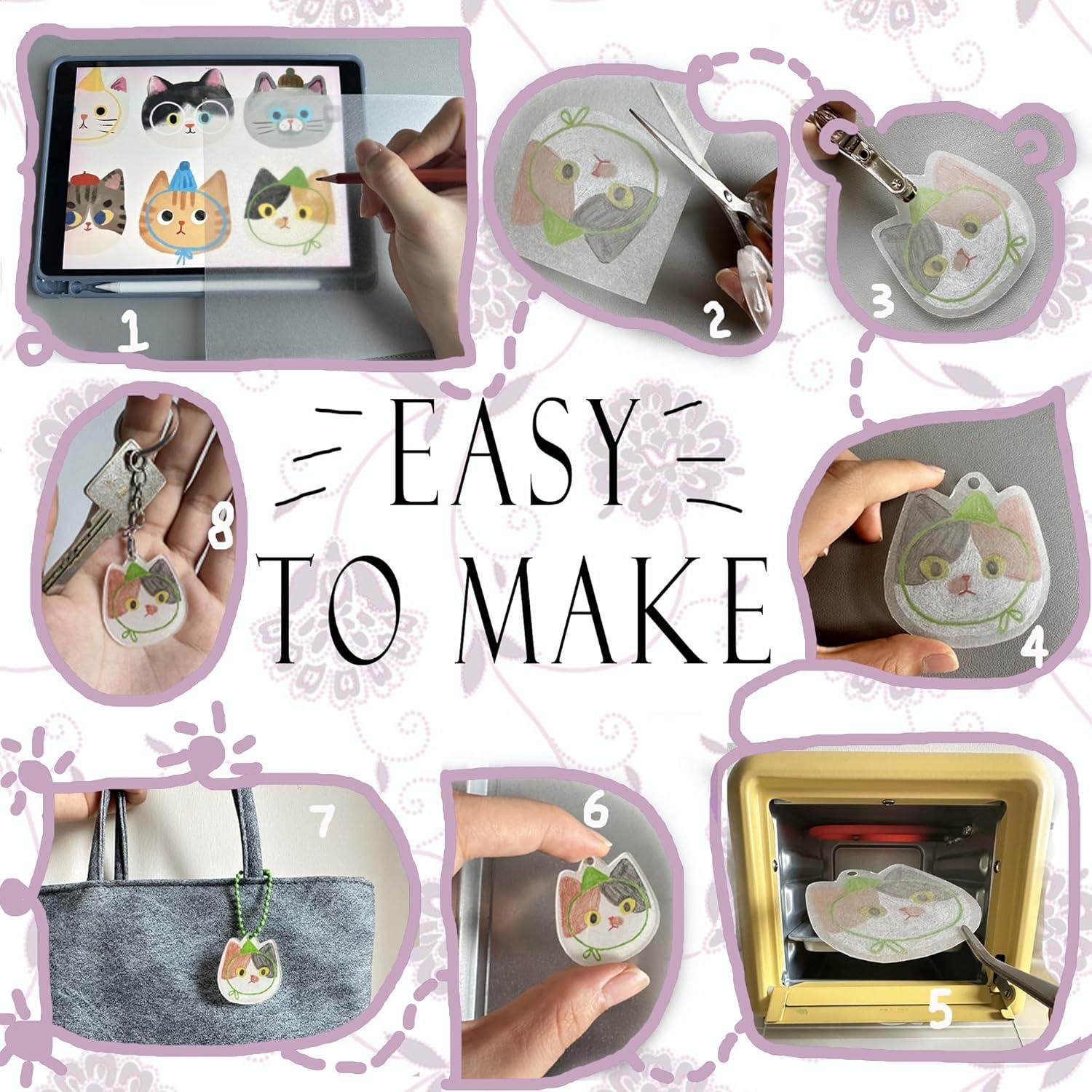 Kit de Llaveros y Imán Vicentorra Shrinky Dink - 110 Piezas