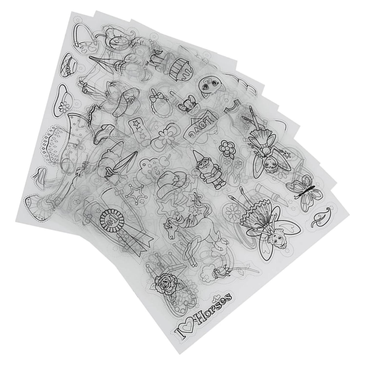 Kit de Hoja de Plástico Termocontraíble Walfront Niña 8 Piezas