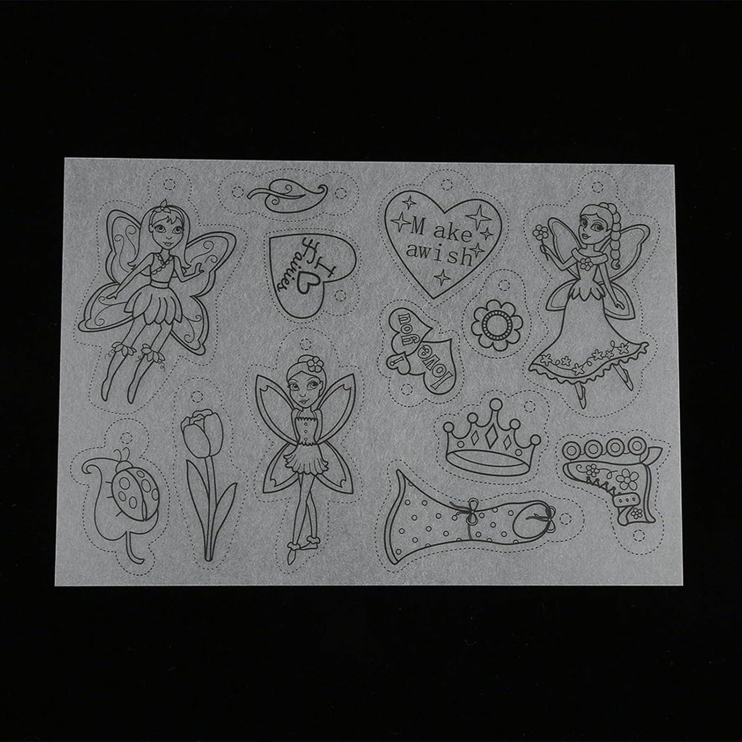 Kit de Hoja de Plástico Termocontraíble Walfront Niña 8 Piezas