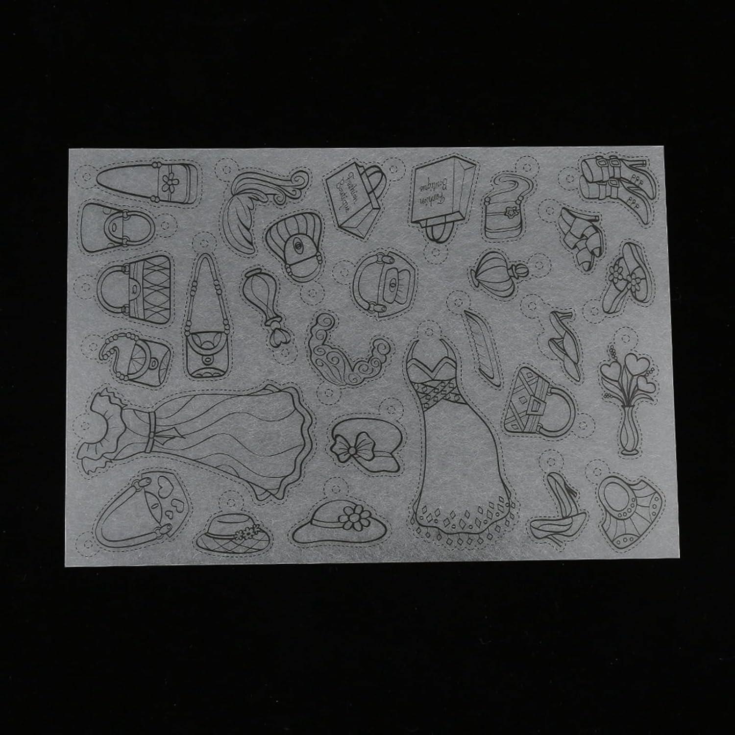 Kit de Hoja de Plástico Termocontraíble Walfront Niña 8 Piezas