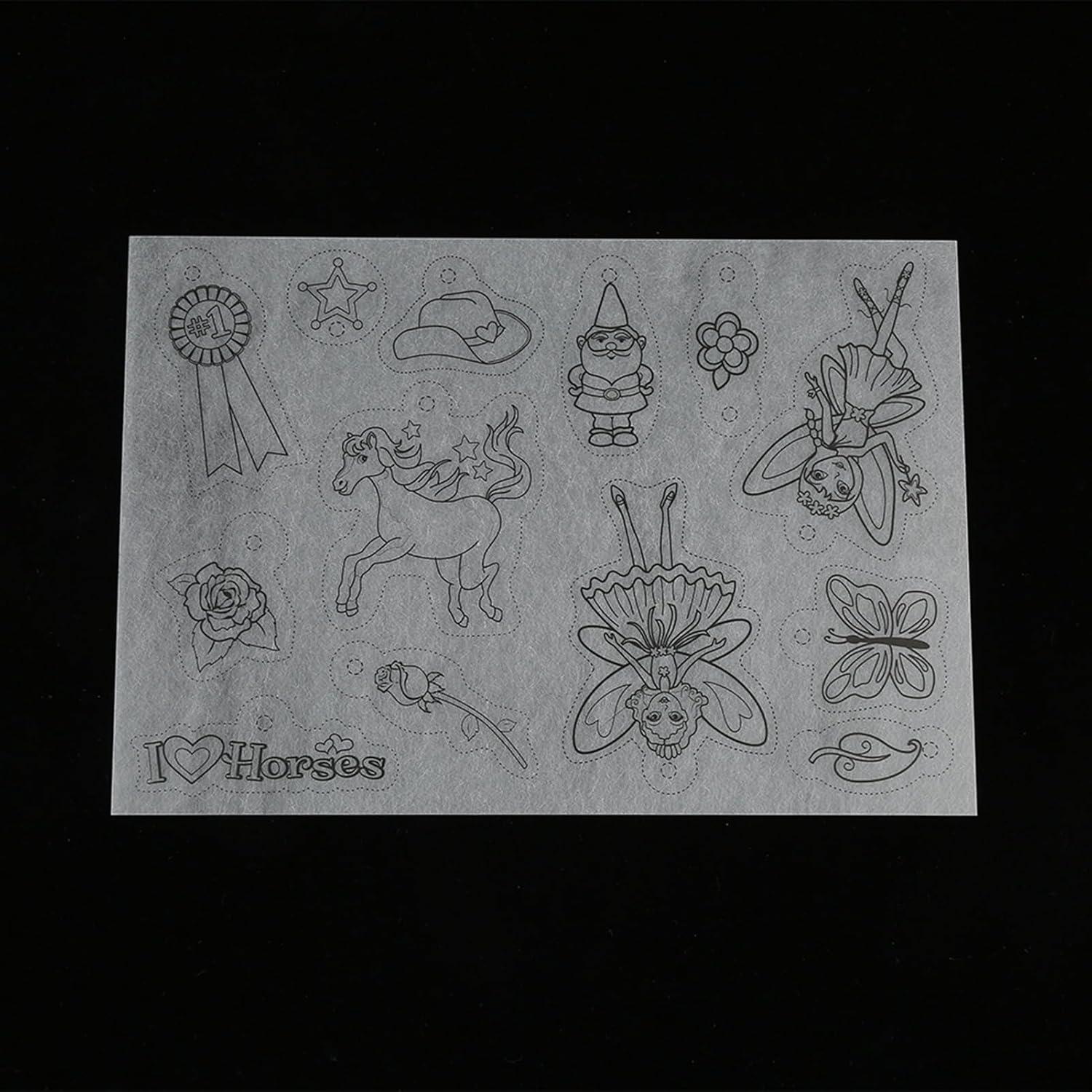 Kit de Hoja de Plástico Termocontraíble Walfront Niña 8 Piezas