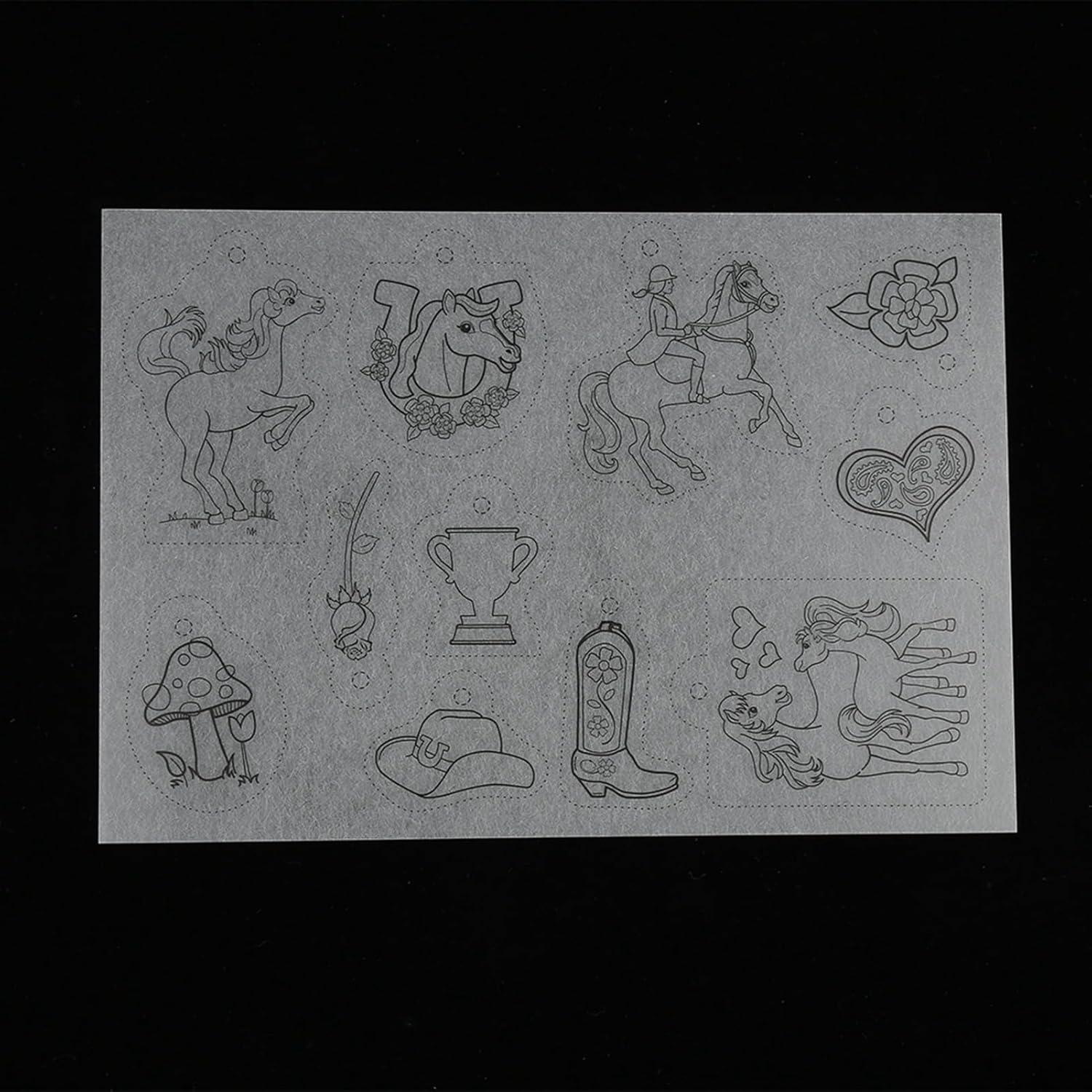 Kit de Hoja de Plástico Termocontraíble Walfront Niña 8 Piezas