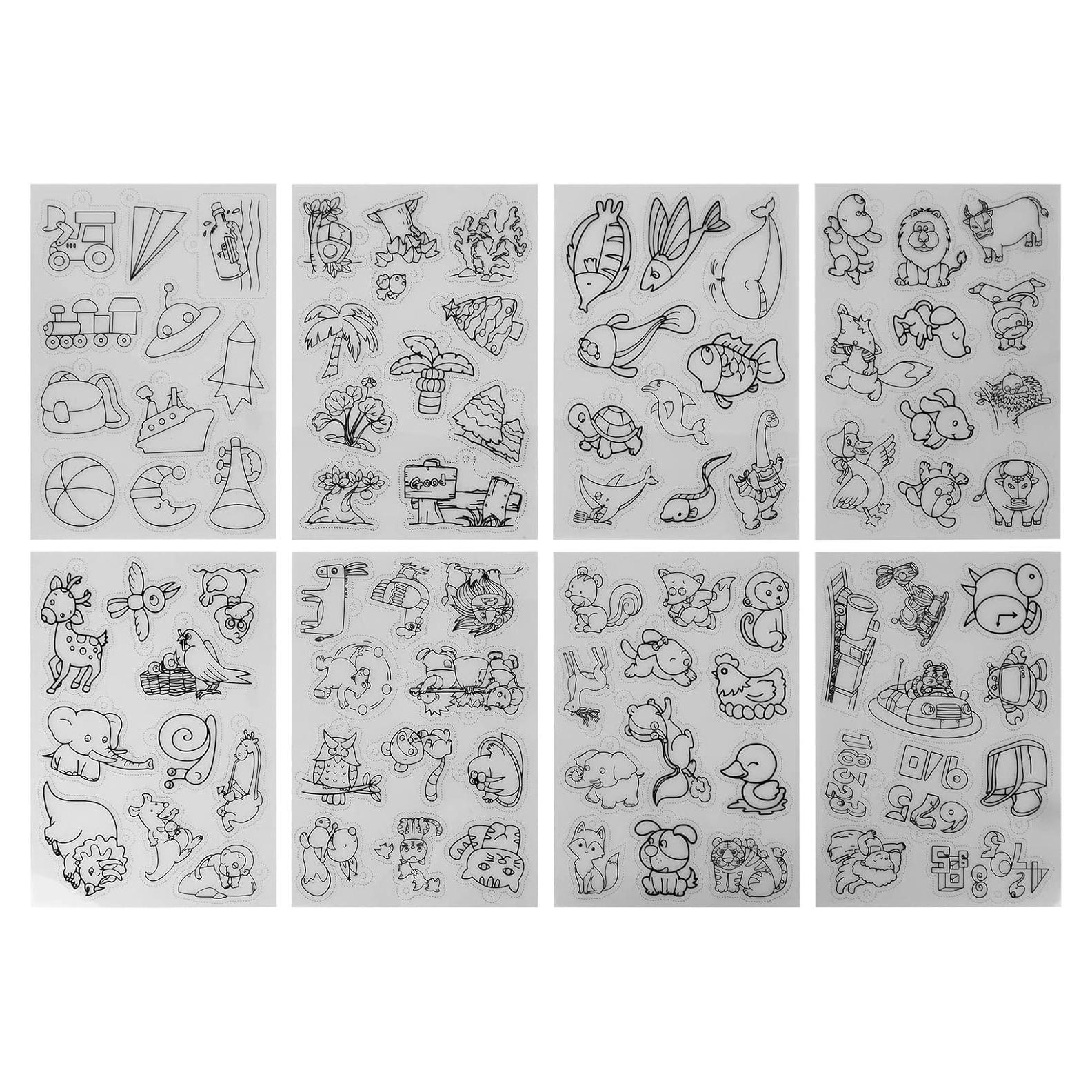 Hojas de Plástico Termocontraíble Estink - 8 Piezas Animales