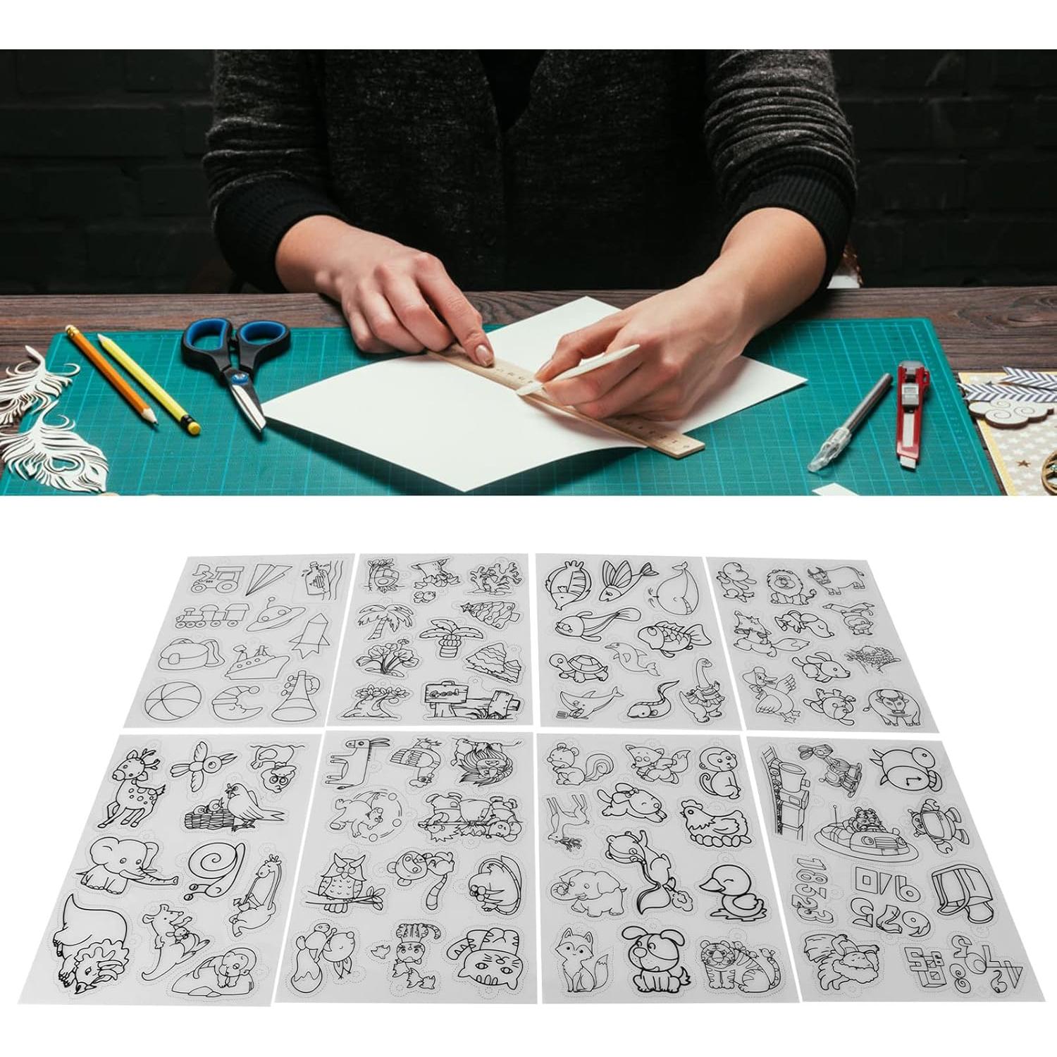 Hojas de Plástico Termocontraíble Estink - 8 Piezas Animales