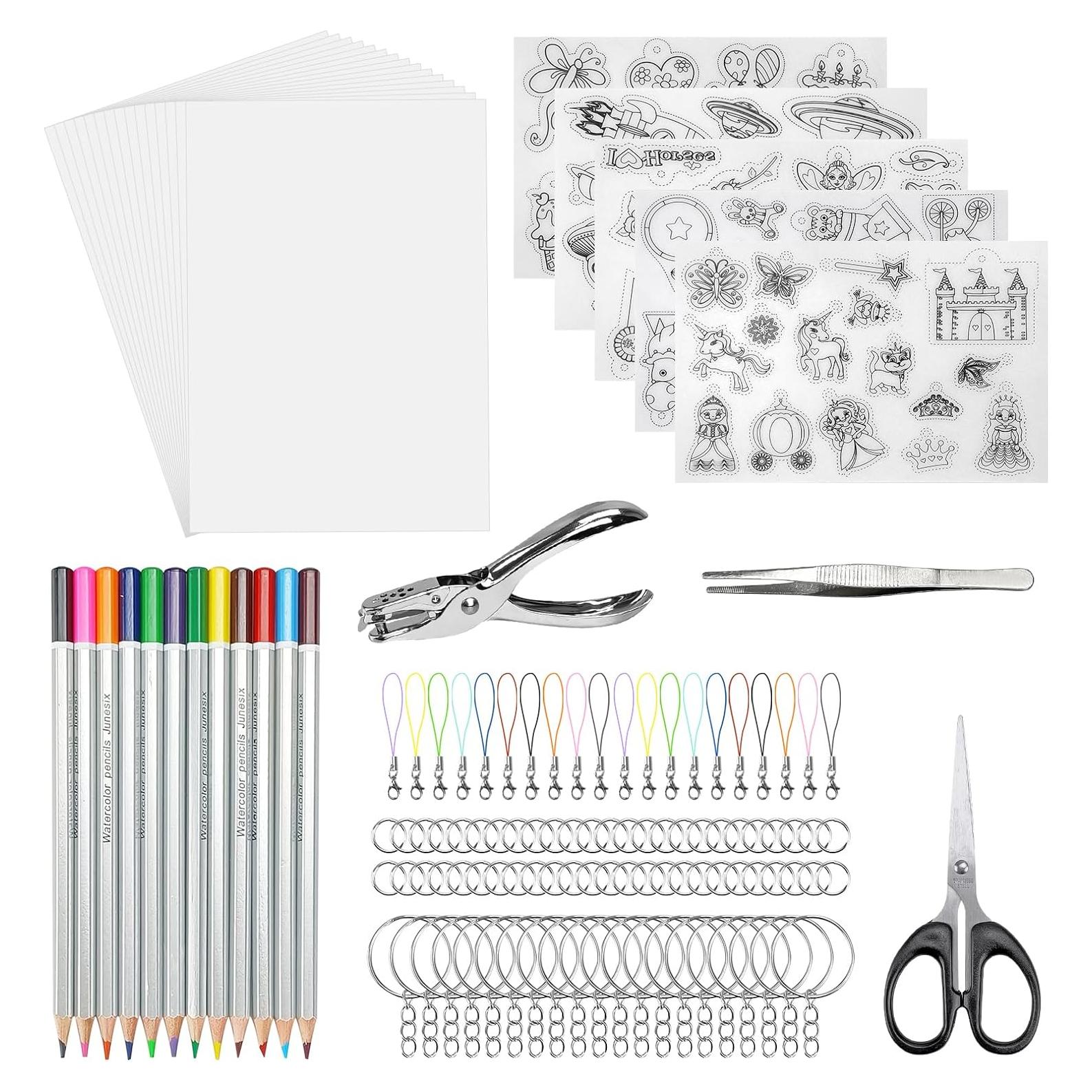 Kit de Manualidades POUYRBA 125 Piezas Plástico Retráctil