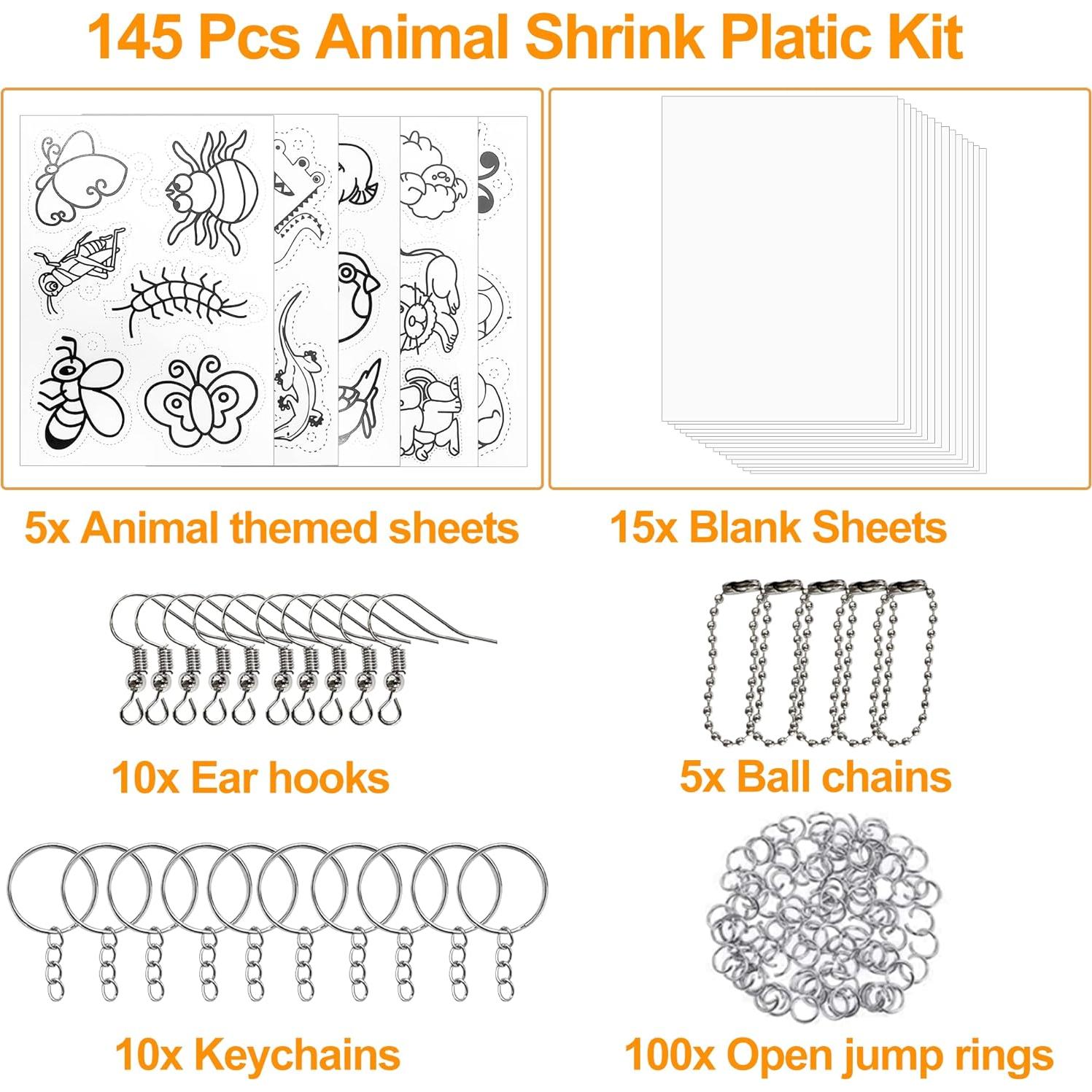 Kit de Hojas de Plástico Retráctil Warckon 145 Piezas