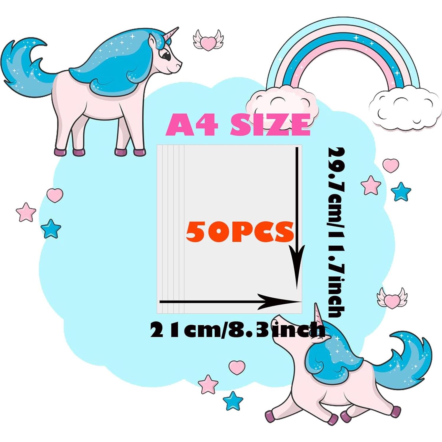 Hojas Imprimibles Shrinky Dink Yagrla A4 50 Unidades Blancas