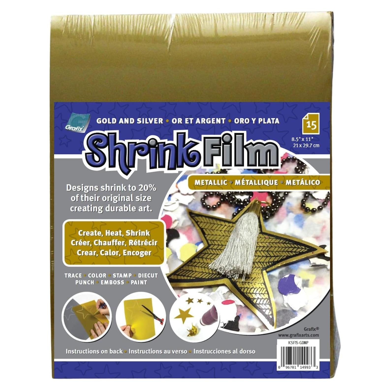 Película de Reducción Grafix Oro Opaco 15 Hojas 21.6x28 cm
