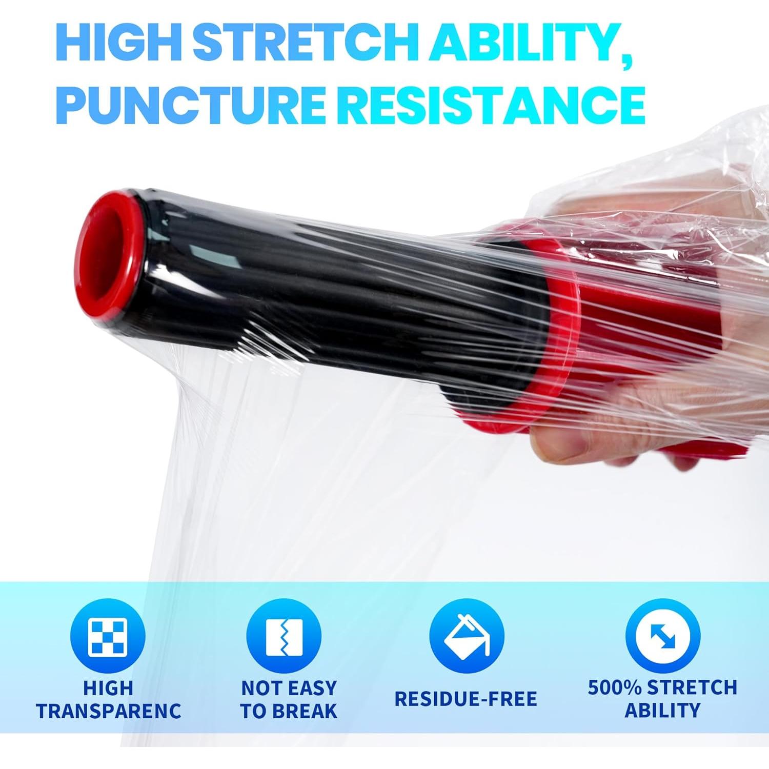 Película Estirable TAPEBEAR 15" x 230m 60 Gauge para Mudanza