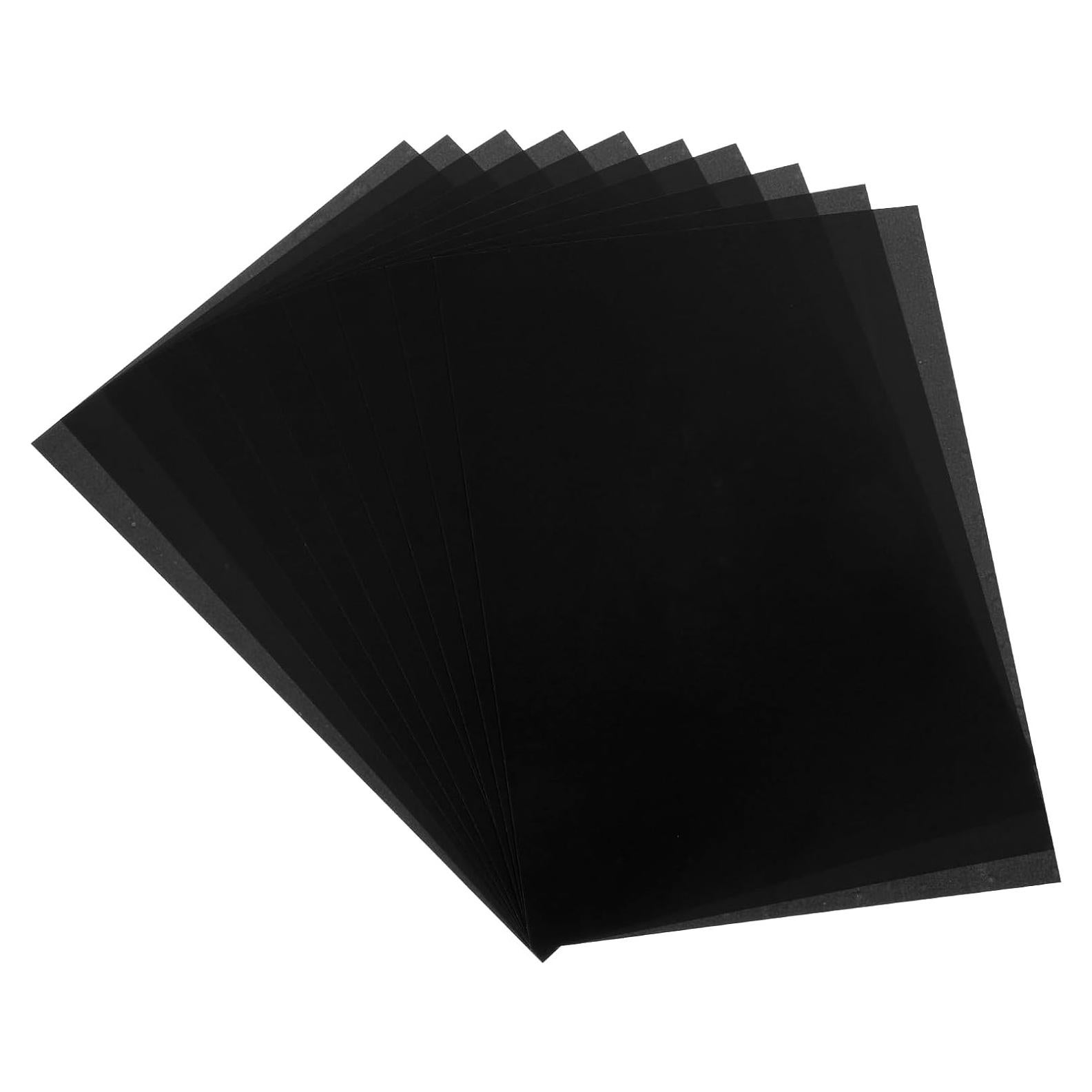 Hojas de Plástico Retráctil MECCANIXITY 10 Pcs 21x29.7 cm Negro