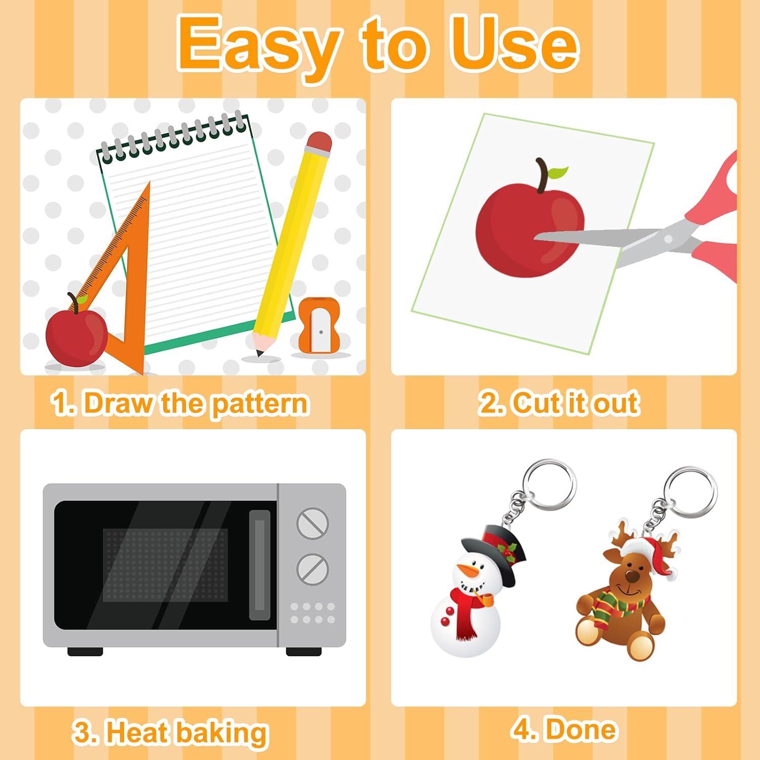 Hojas de Plástico Retráctil MECCANIXITY 10 Pcs 21x29.7 cm Negro