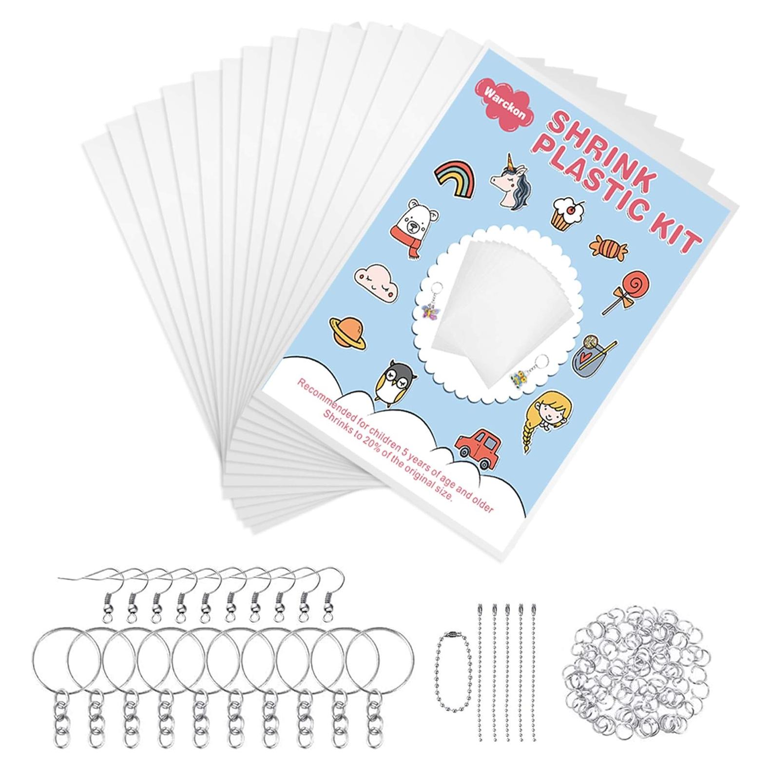 Kit de Manualidades Warckon 149 Piezas - Hojas Plástico Retráctil