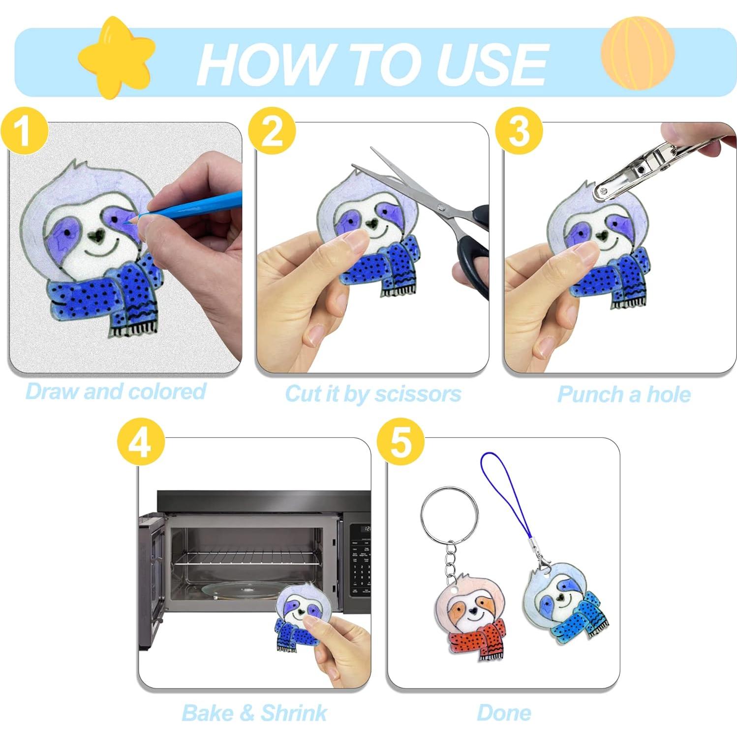 Kit de Plástico Retráctil Hewolly 165 Piezas para Manualidades