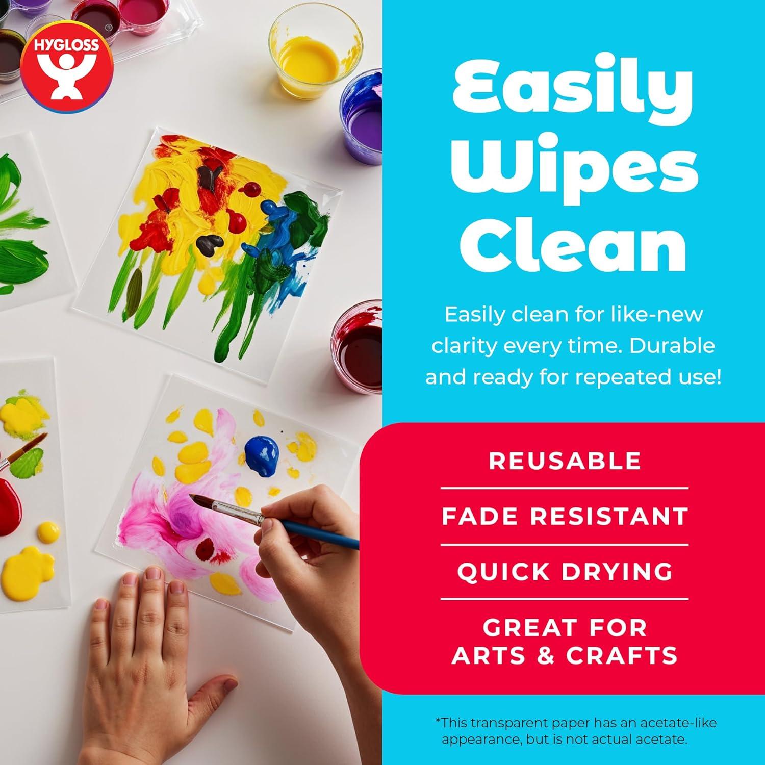 Papel de Acetato Transparente Hygloss 21.6 x 27.9 cm - Paquete de 10 Hojas