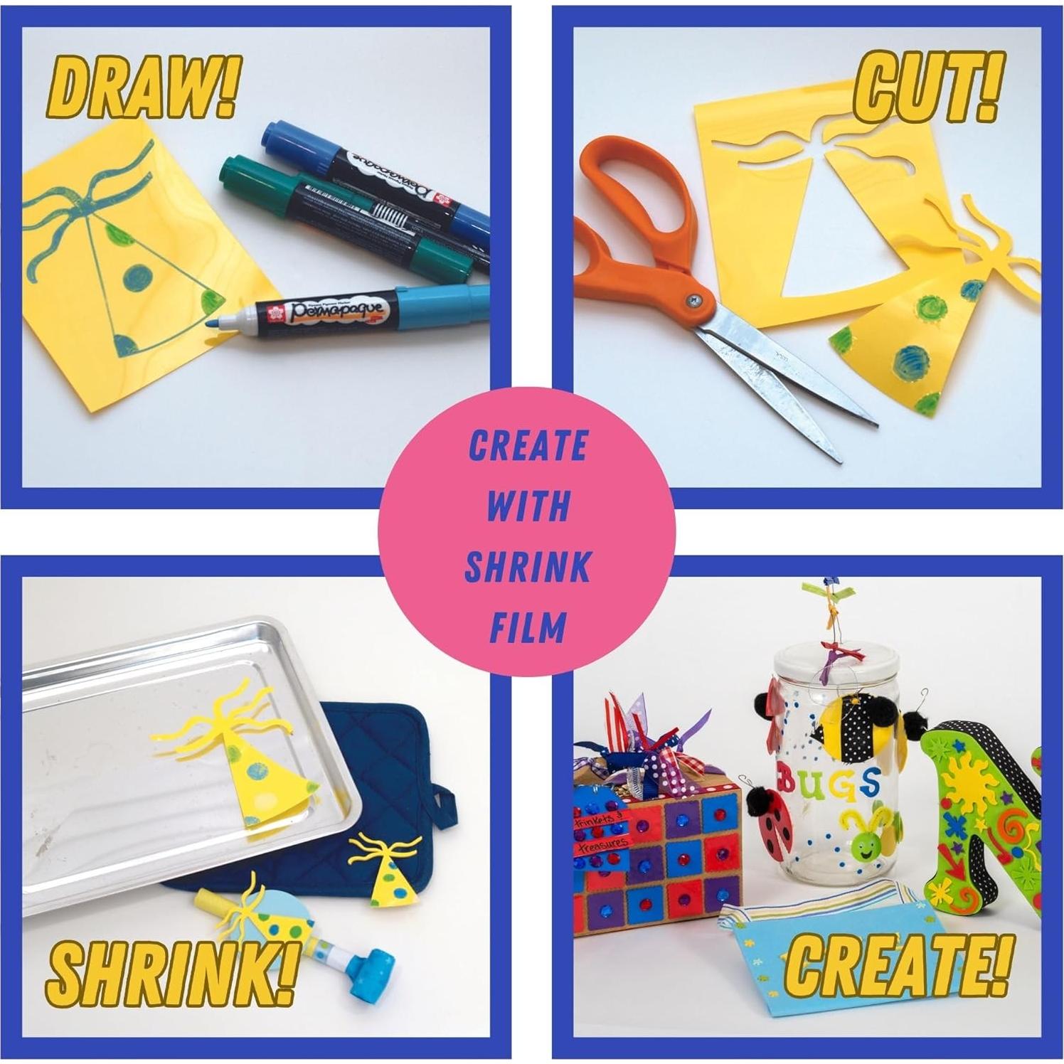 Película de Contracción Grafix - 6 Hojas Brillantes 21.6x27.9 cm