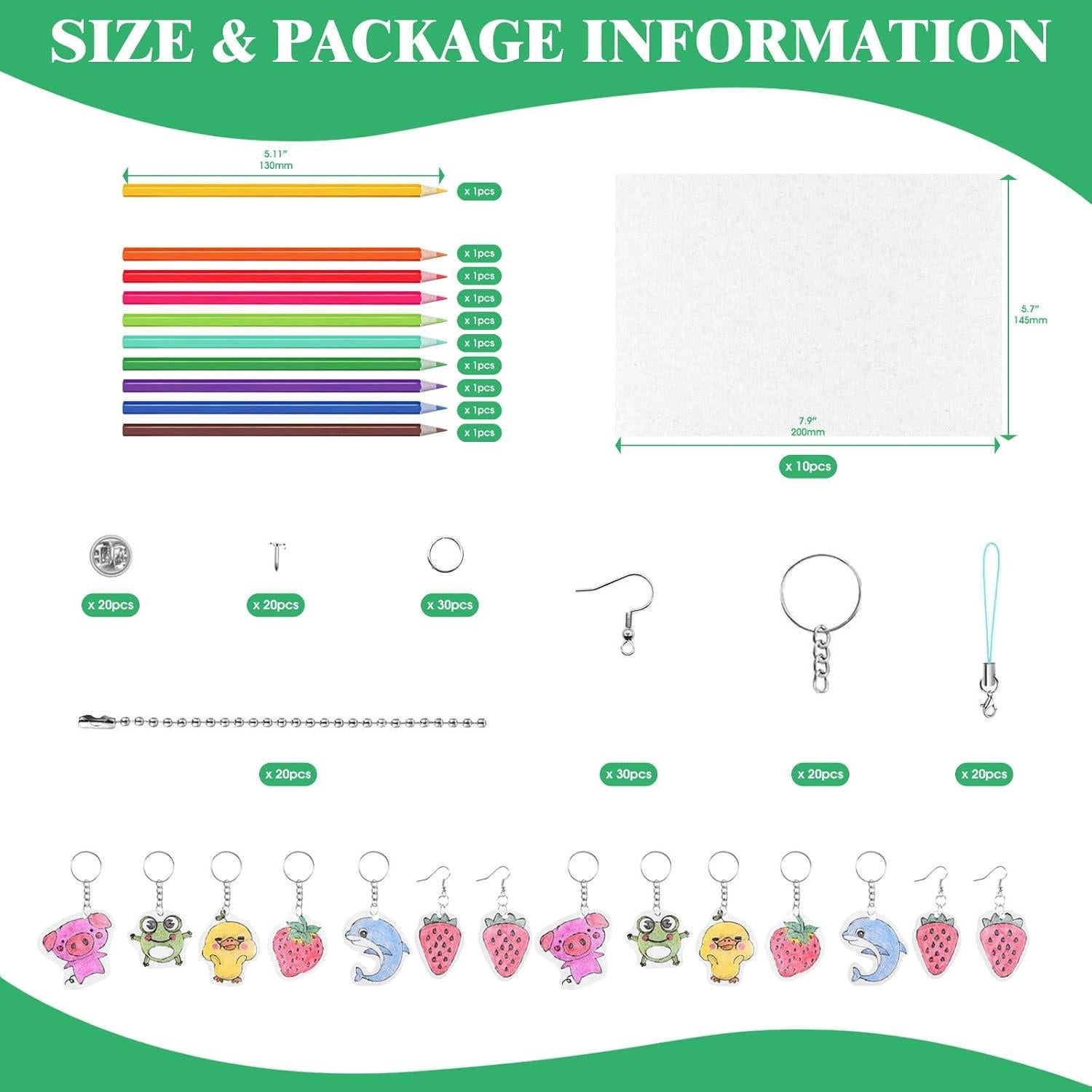 Kit de Arte Retráctil Yauhar 161 Piezas con Hojas y Lápices