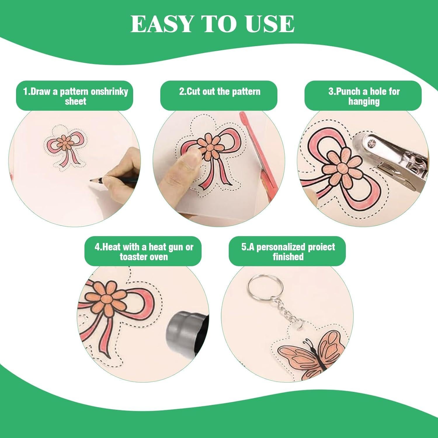 Kit de Arte Retráctil Yauhar 161 Piezas con Hojas y Lápices