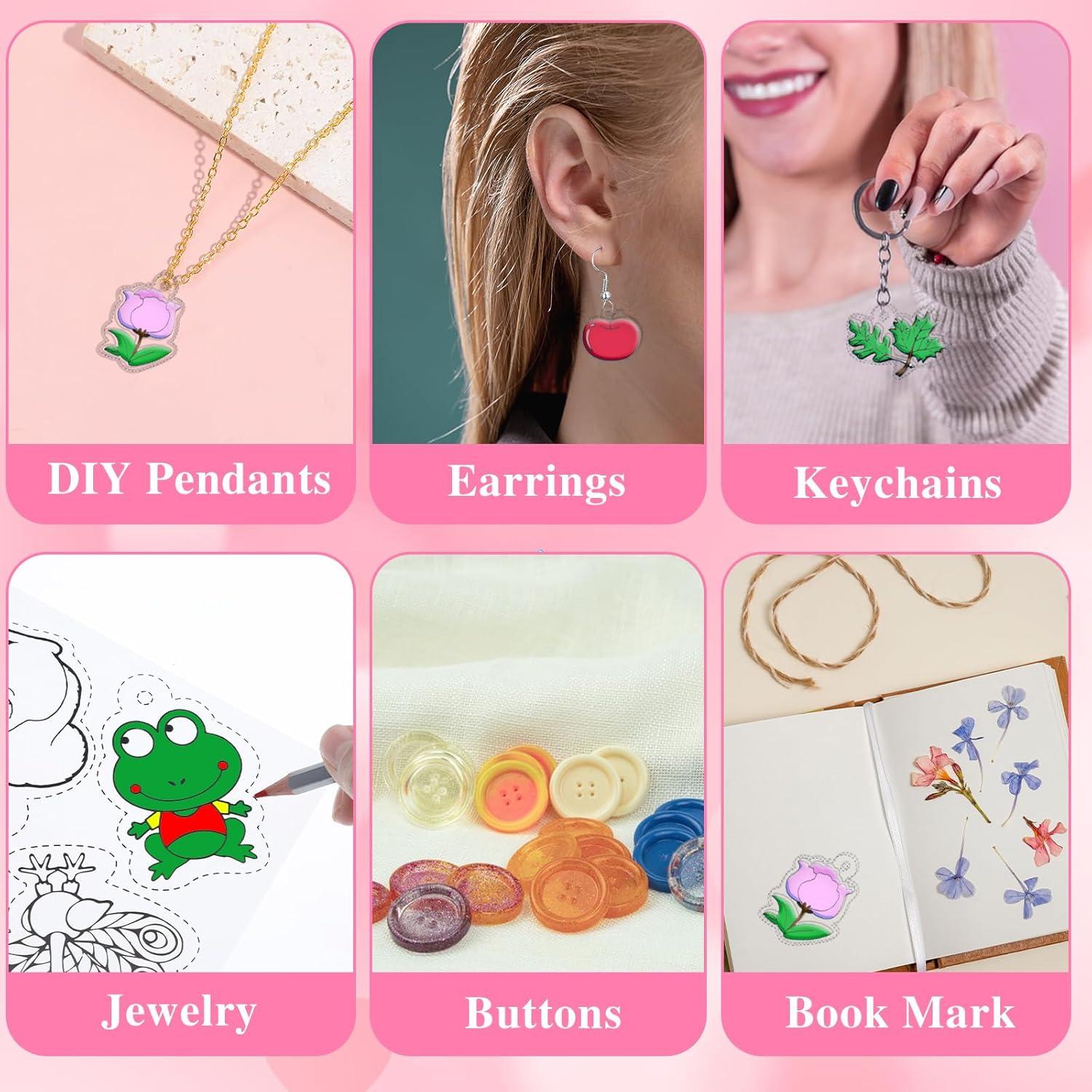 Kit de Llaveros Shrinky Dink HOFURME 187 Piezas Manualidades