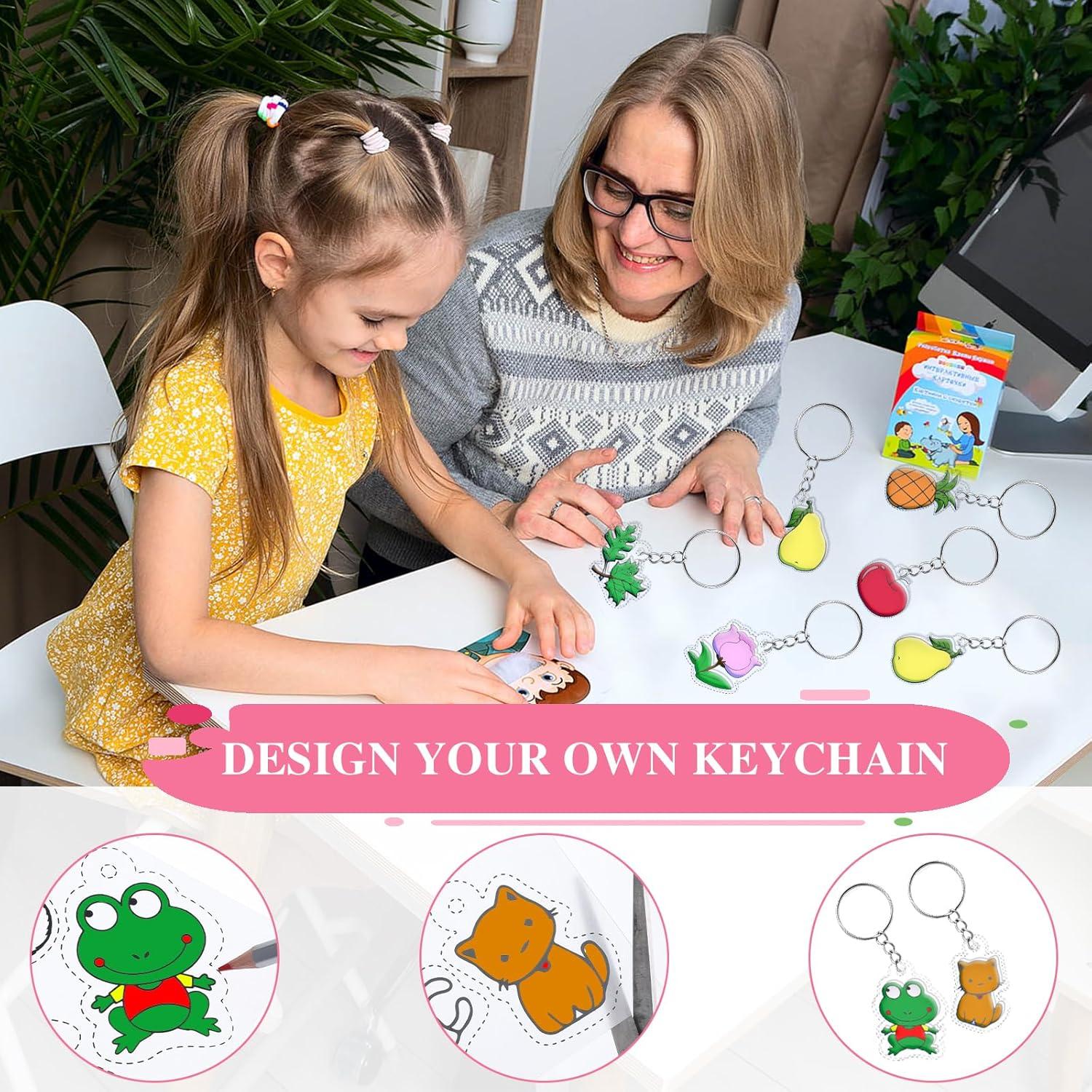 Kit de Llaveros Shrinky Dink HOFURME 187 Piezas Manualidades