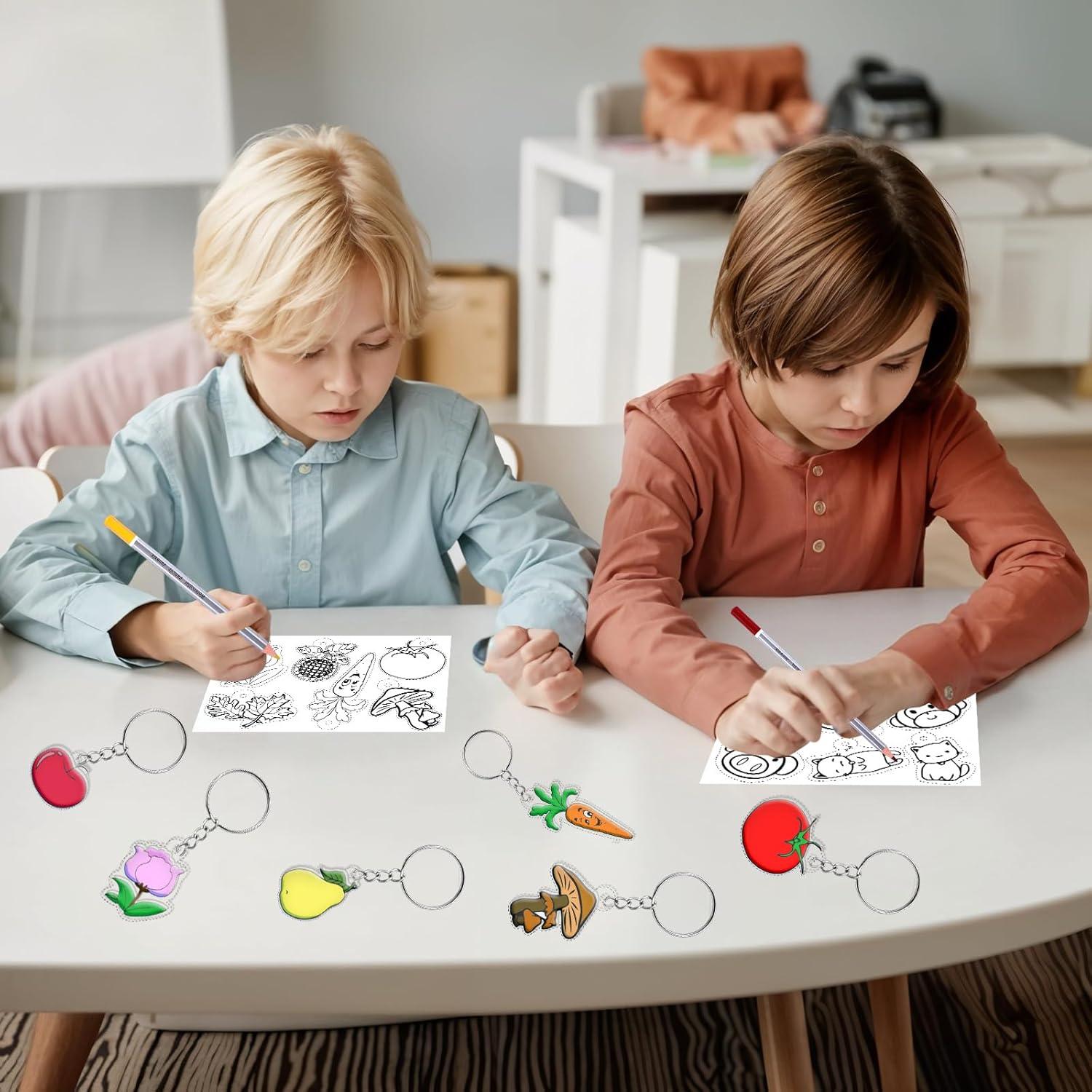 Kit de Llaveros Shrinky Dink HOFURME 187 Piezas Manualidades