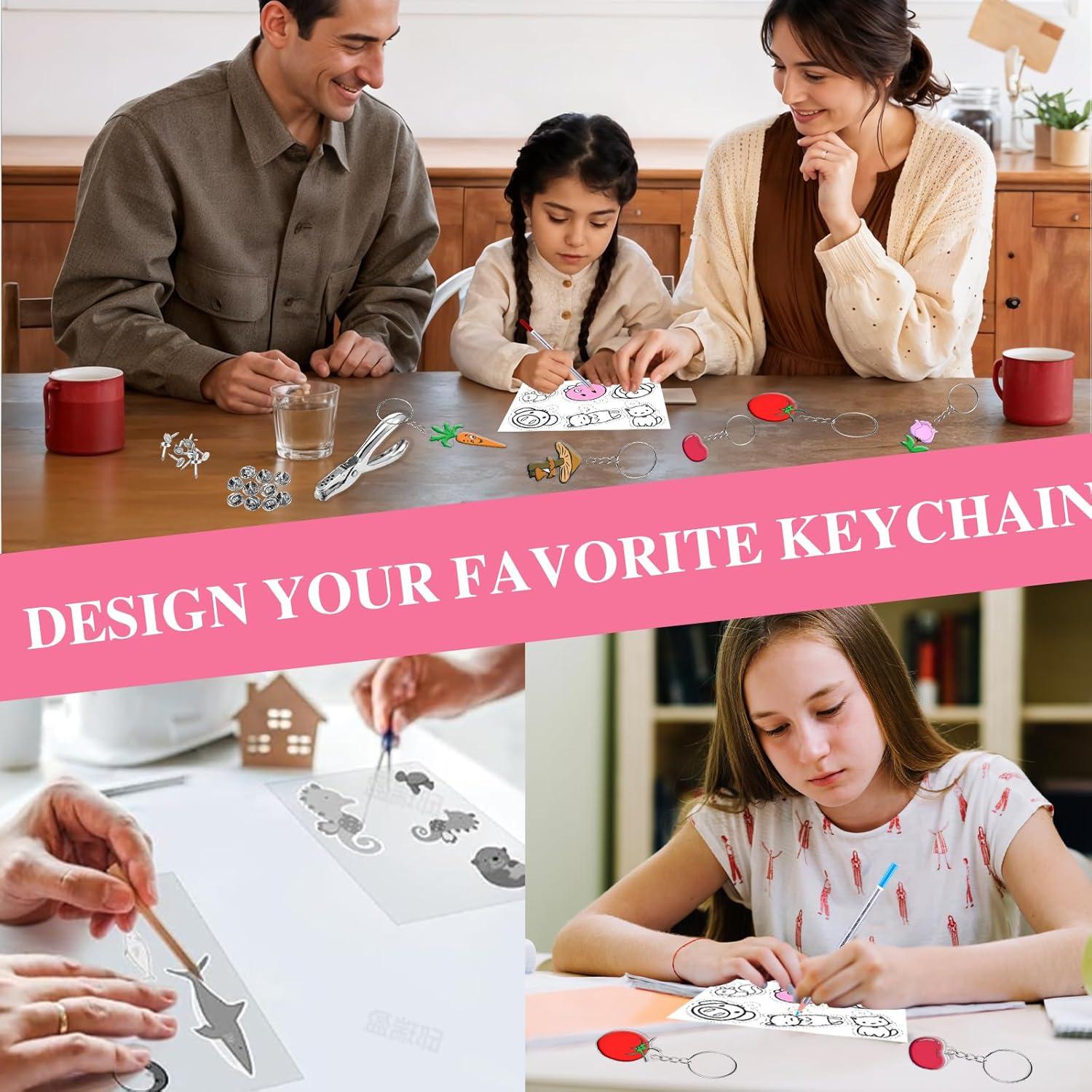 Kit de Llaveros Shrinky Dink HOFURME 187 Piezas Manualidades