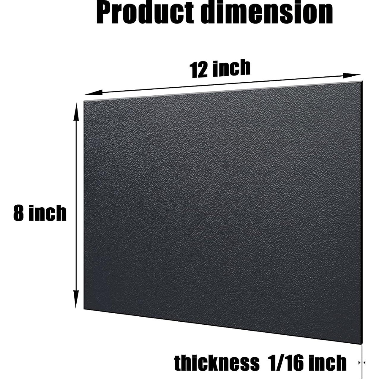 Hoja de Plástico ABS 30.48 x 20.32 cm Paquete de 4