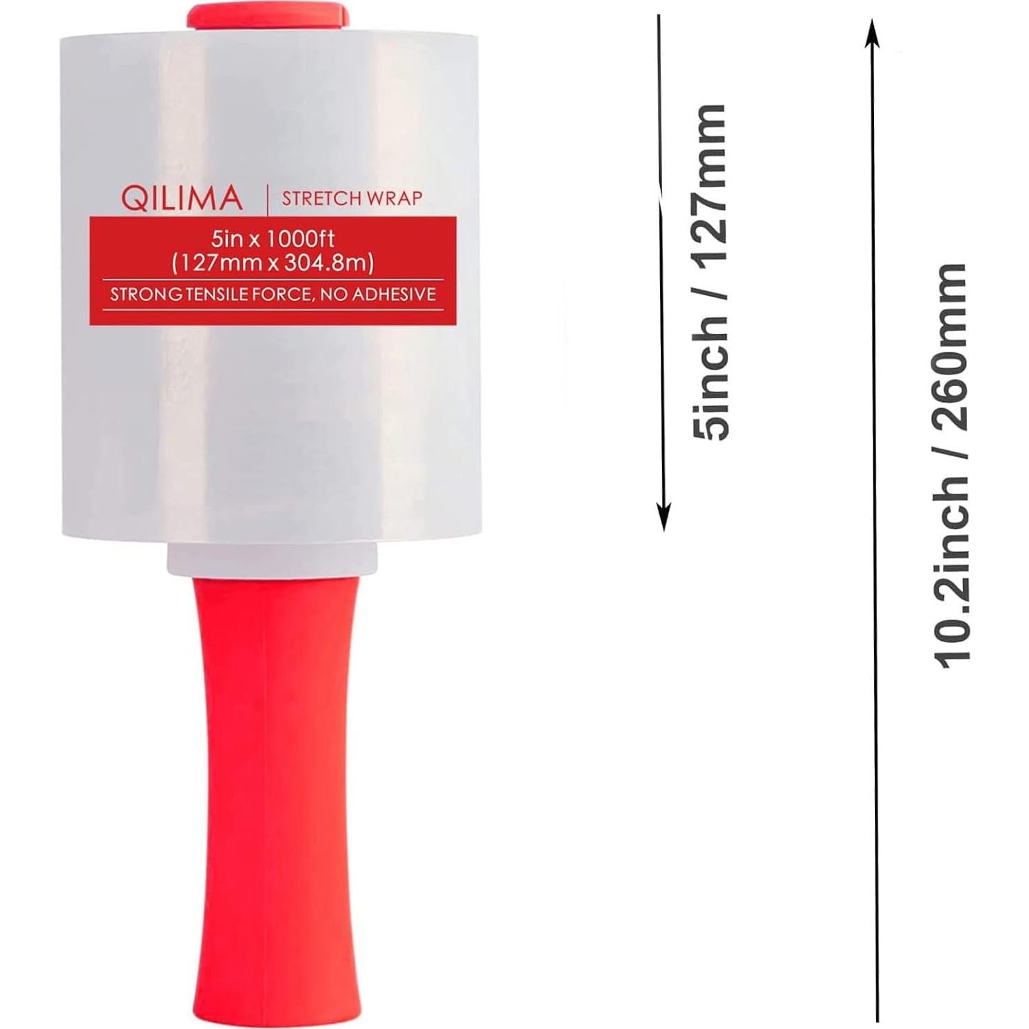 Película Plástica Estirable QILIMA 80 Gauge 4 Rollos 5" x 304.8m