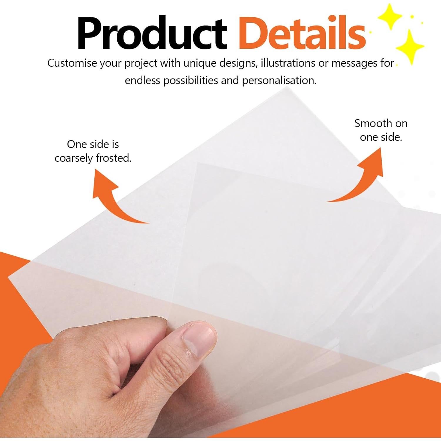 Hojas Shrinky Dink Roucerlin 24 Pcs 29x20 cm para Manualidades