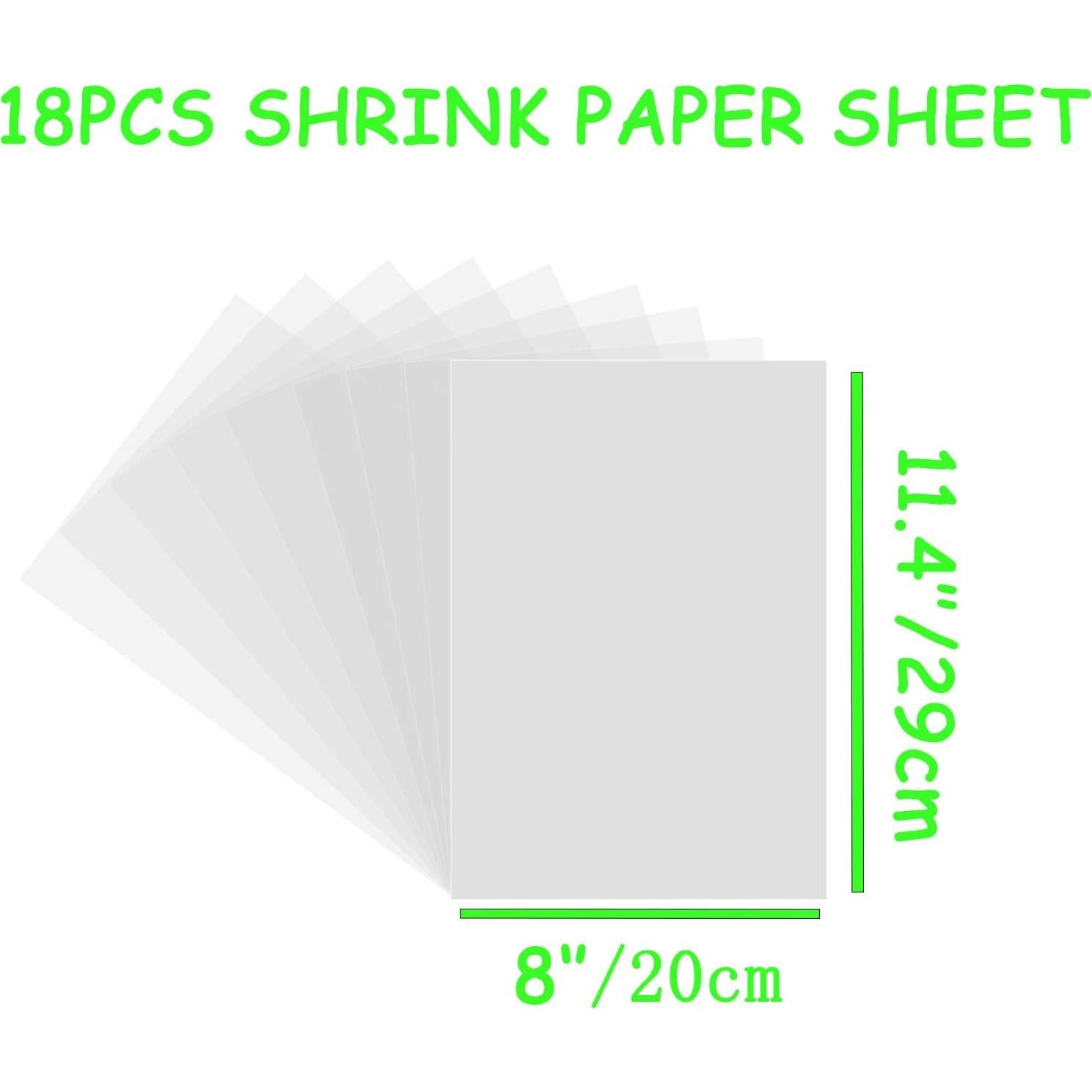 Hojas de Plástico Retráctil Xmfdty 18PCS 29x20cm para Manualidades
