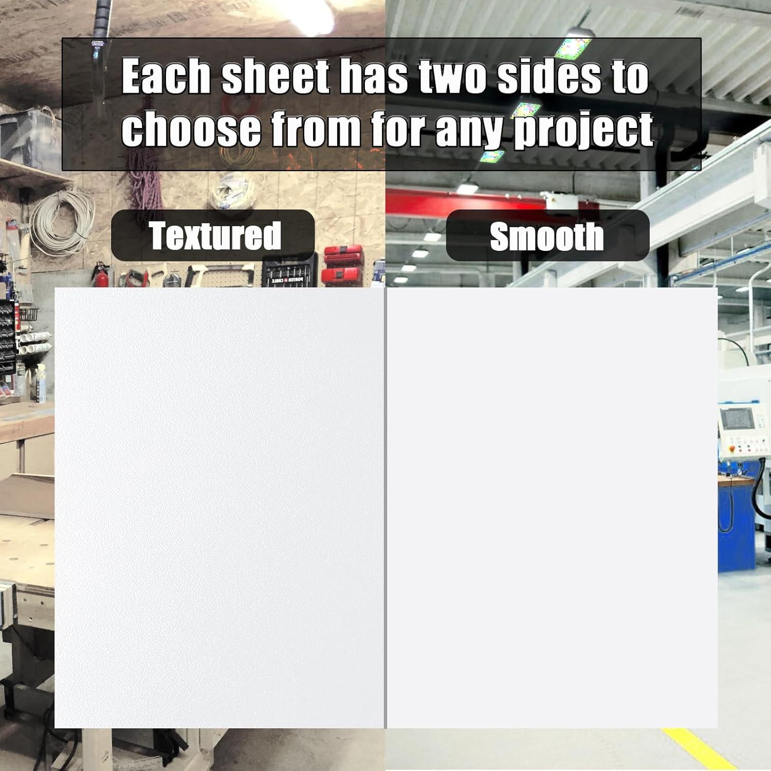 Hoja de Plástico ABS 40.64 x 30.48 cm 0.32 cm Grosor - Paquete de 2