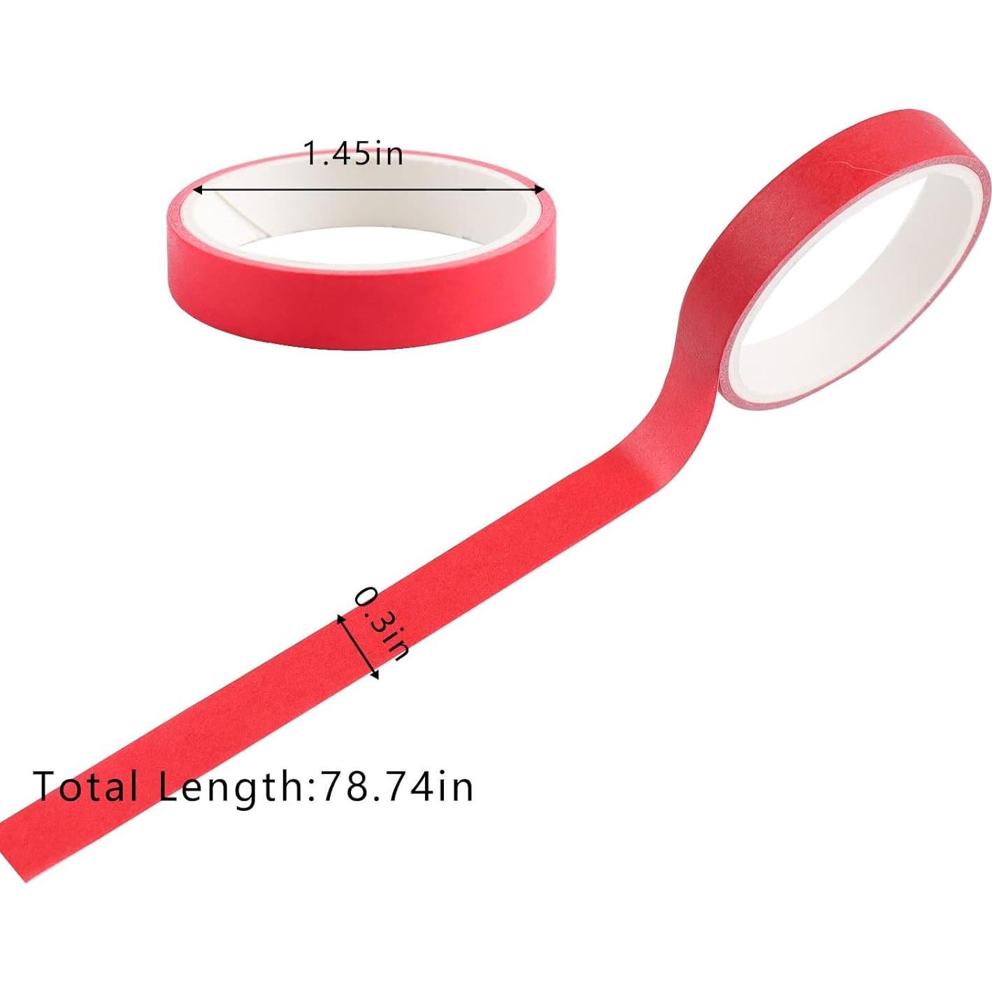 Juego de 48 Rollos de Cinta Washi Cotrida 7.5mm Multicolor