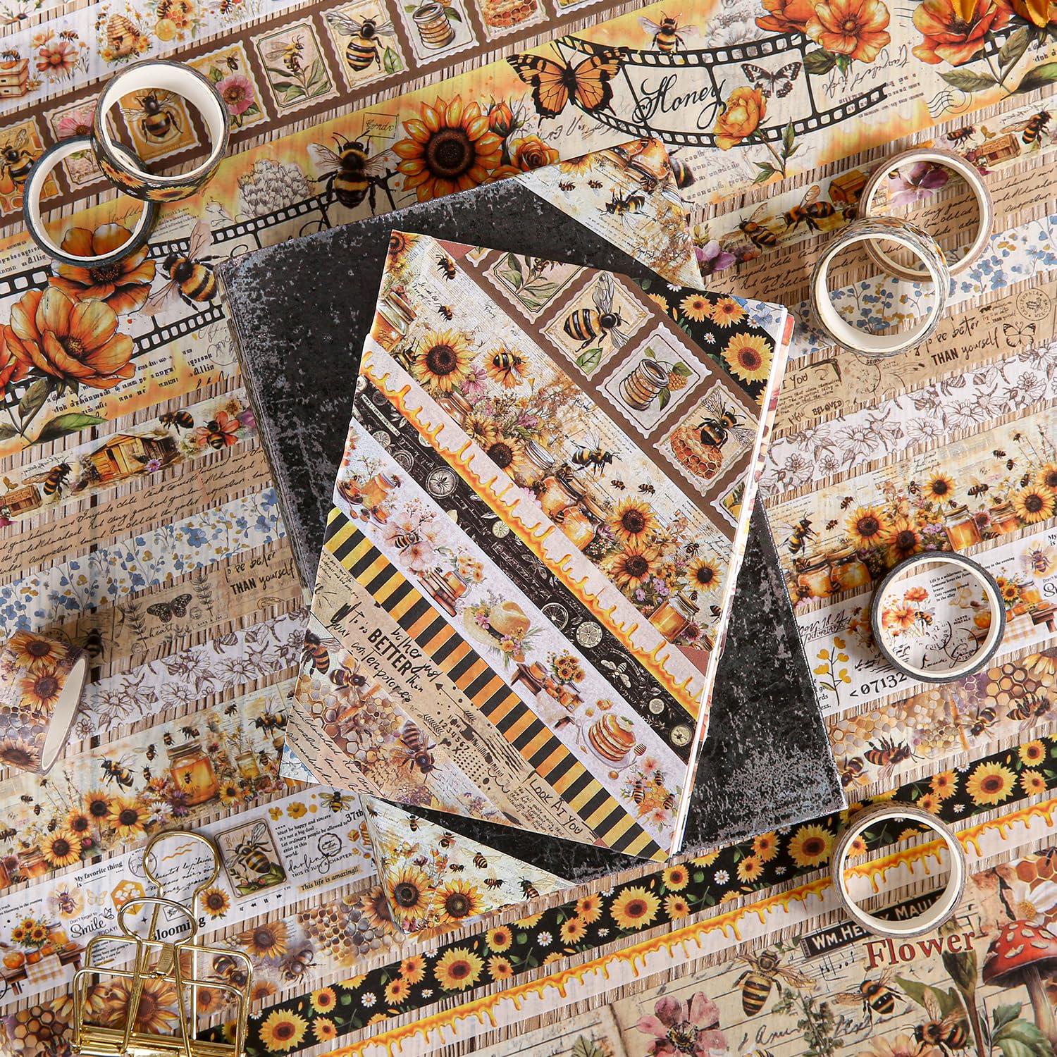 Juego de Washi Tape VYRANA 20 Rollos Vintage Floral