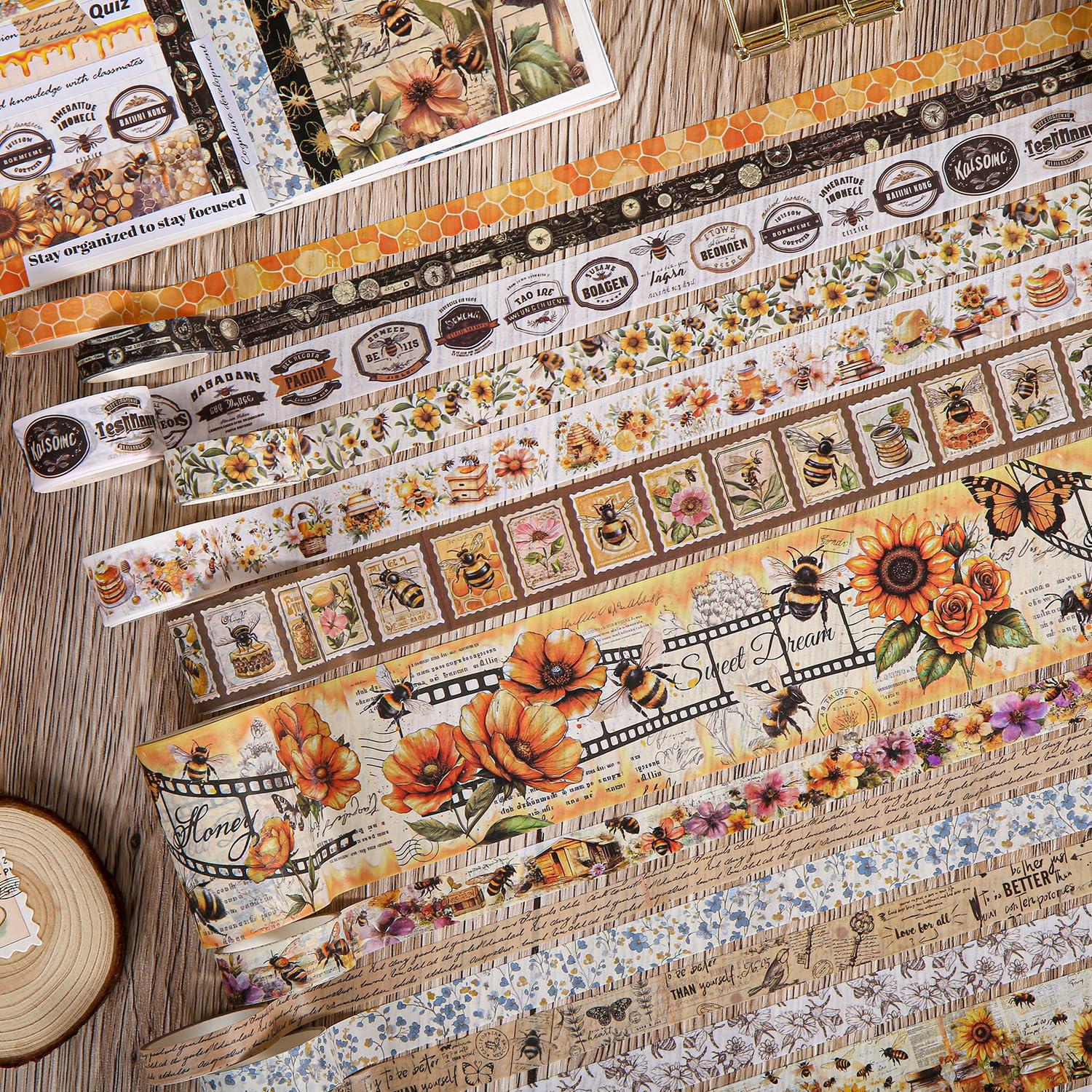 Juego de Washi Tape VYRANA 20 Rollos Vintage Floral