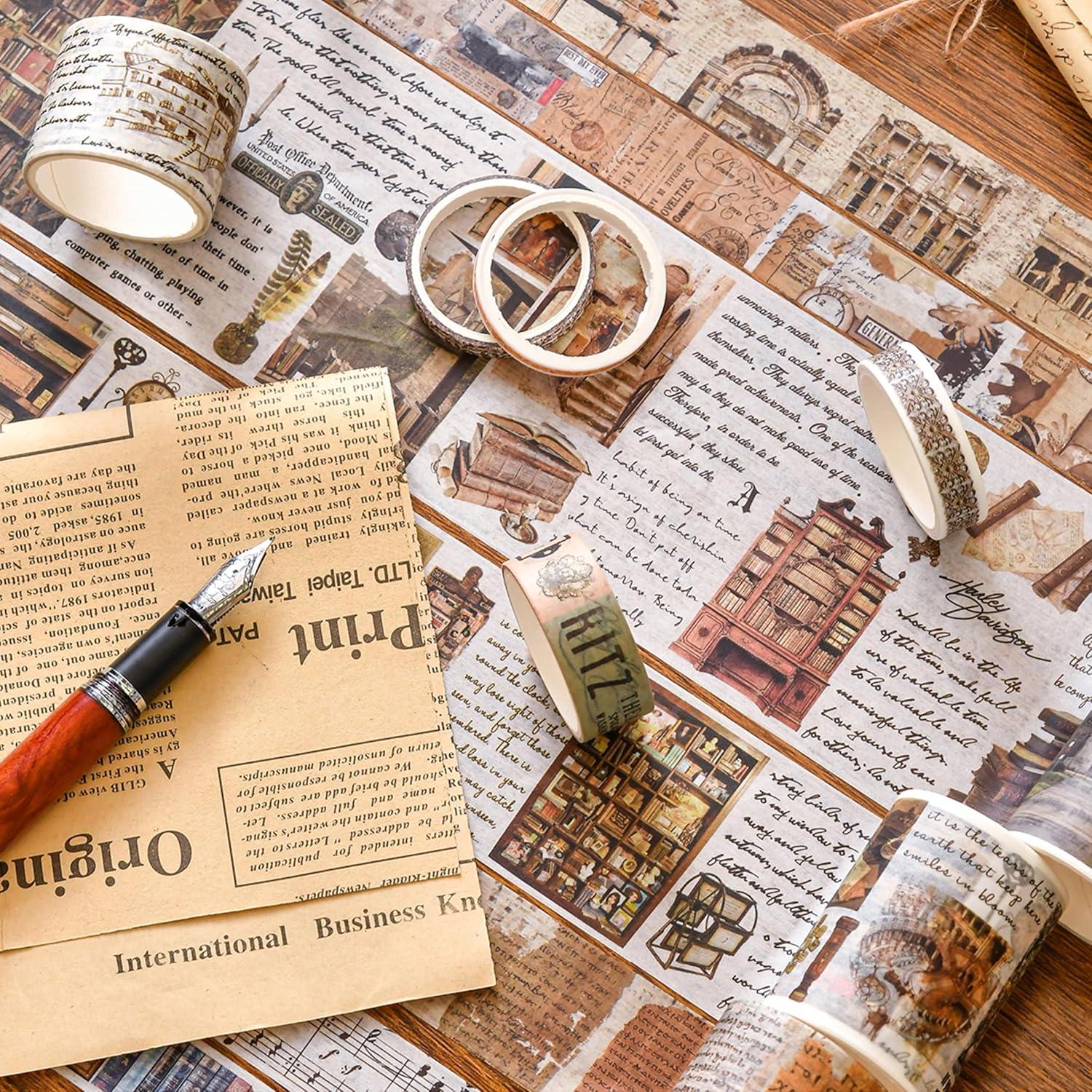 Juego de 18 Rollos de Cinta Washi Vintage Retro Songdao