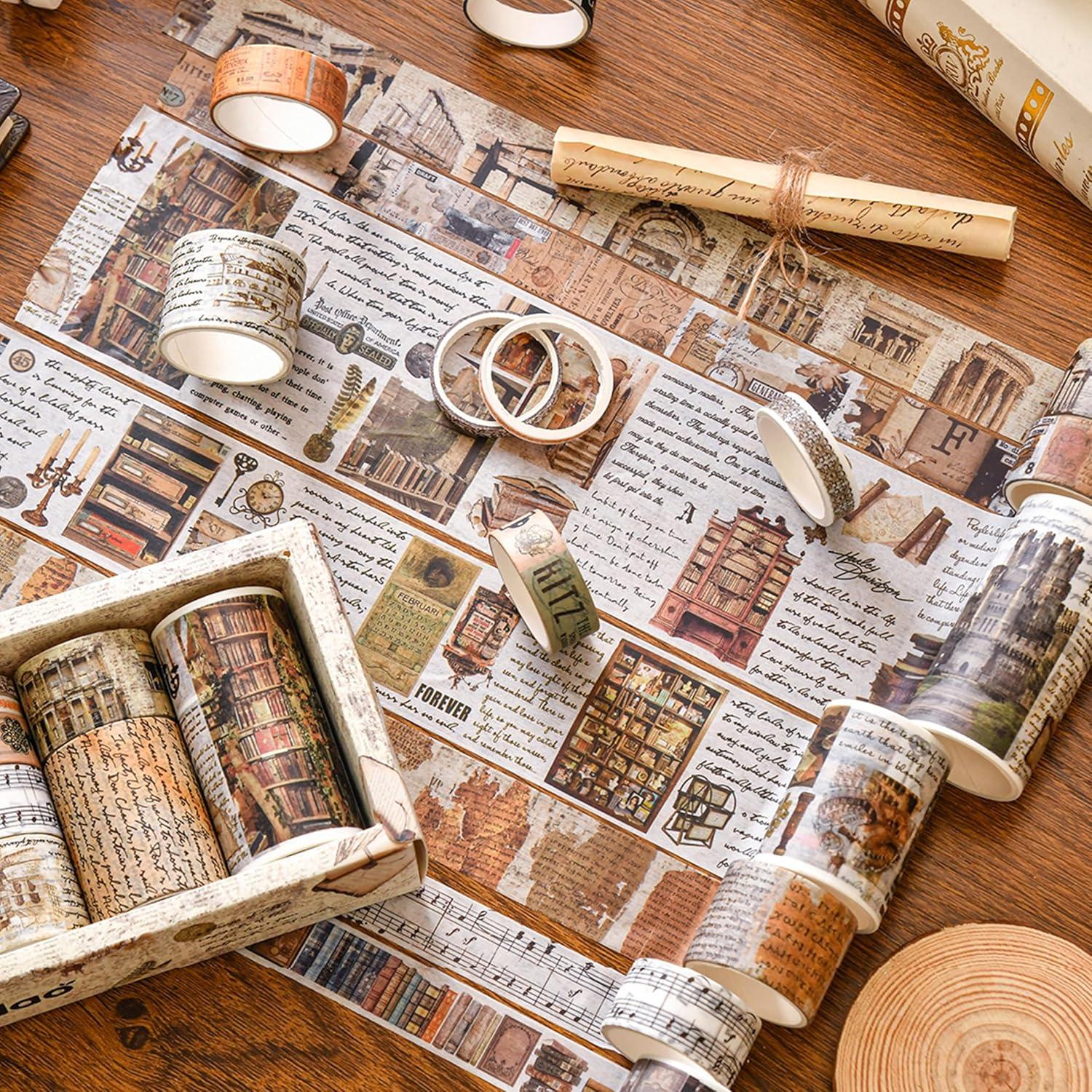 Juego de 18 Rollos de Cinta Washi Vintage Retro Songdao