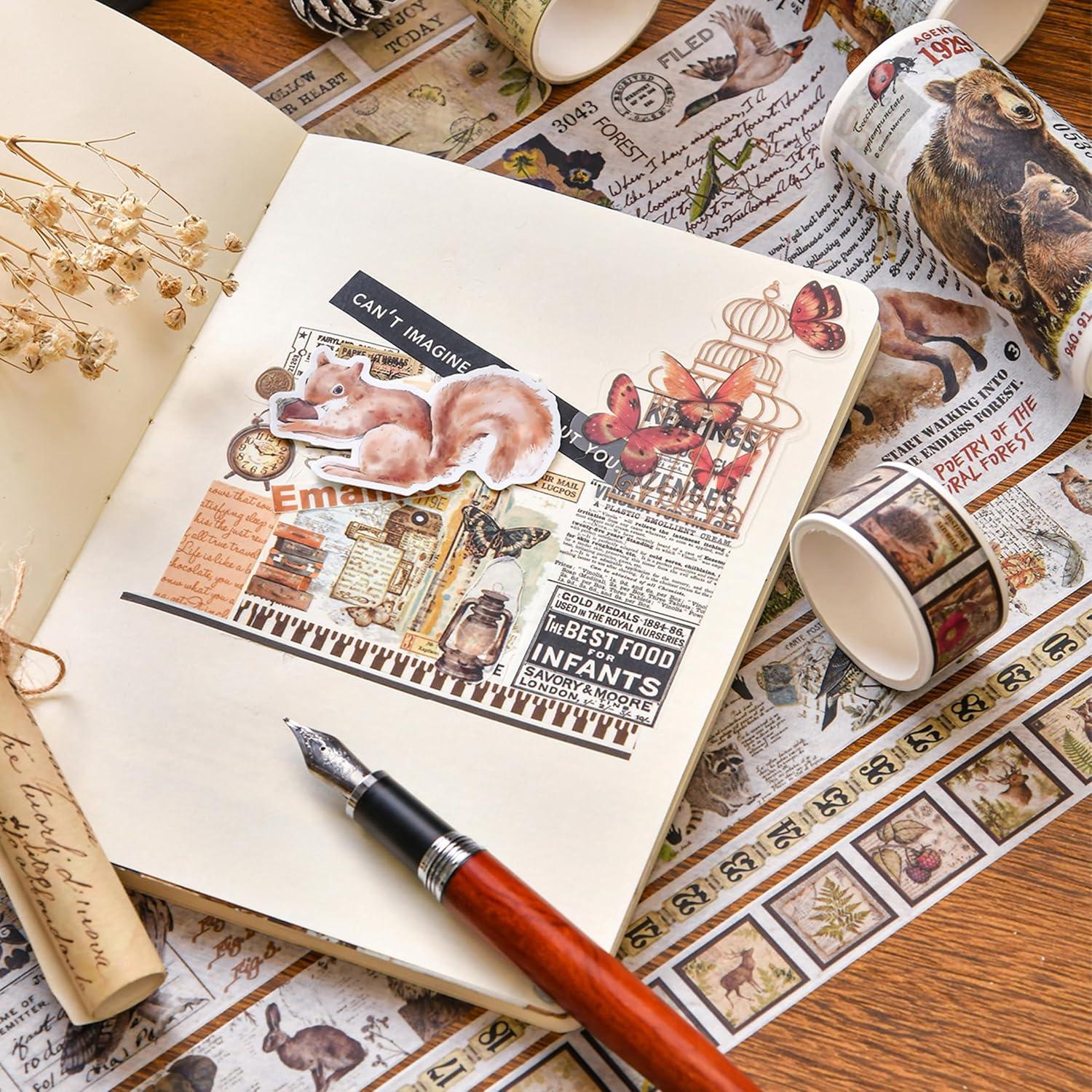 Juego de 18 Rollos de Cinta Washi Vintage Retro Songdao