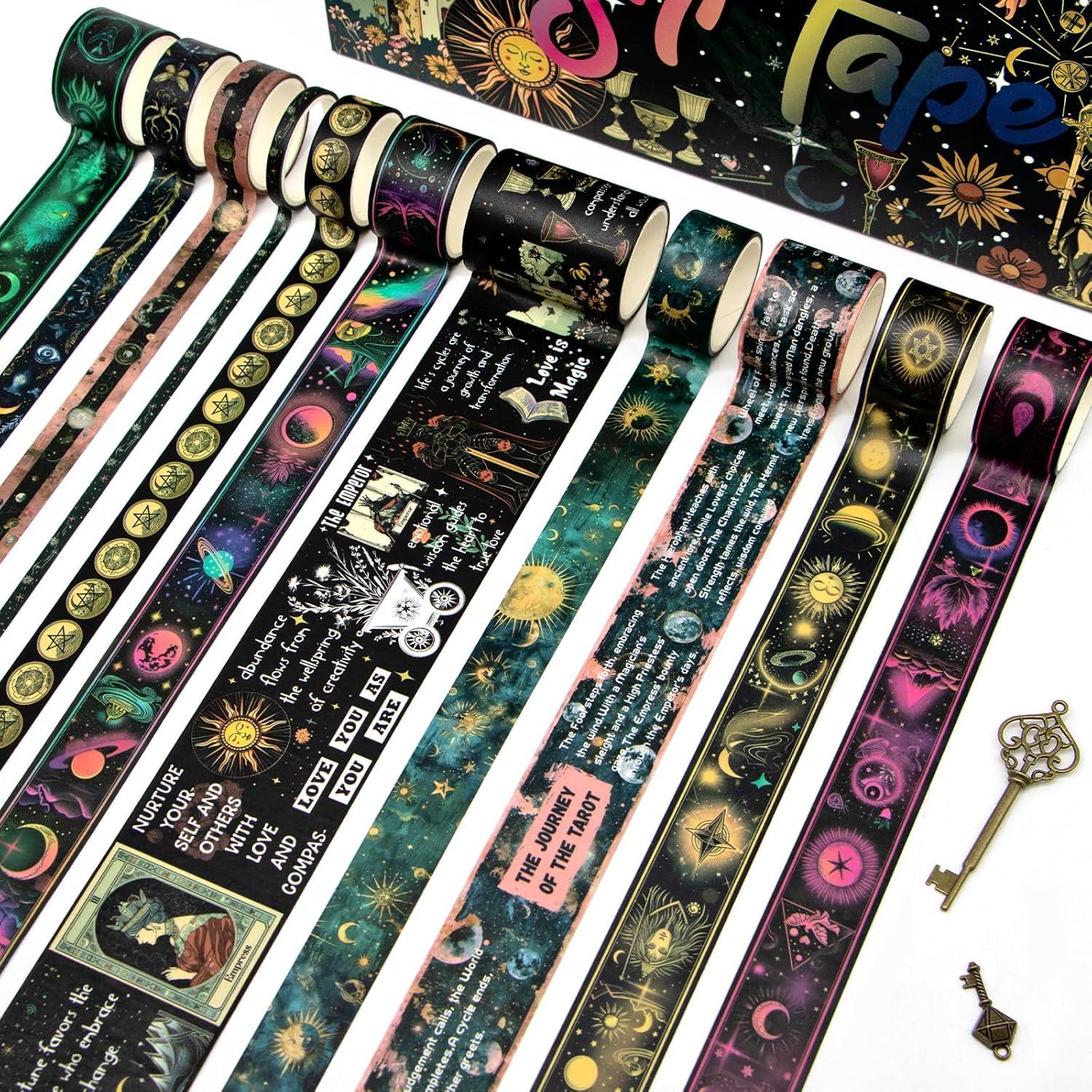 29 Rollos de Cinta Washi Geesinimo Tema Tarot Decorativa