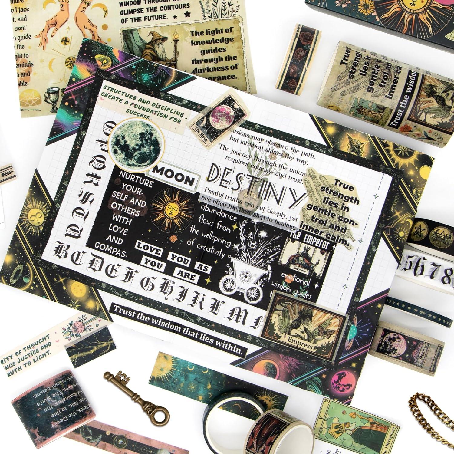 29 Rollos de Cinta Washi Geesinimo Tema Tarot Decorativa